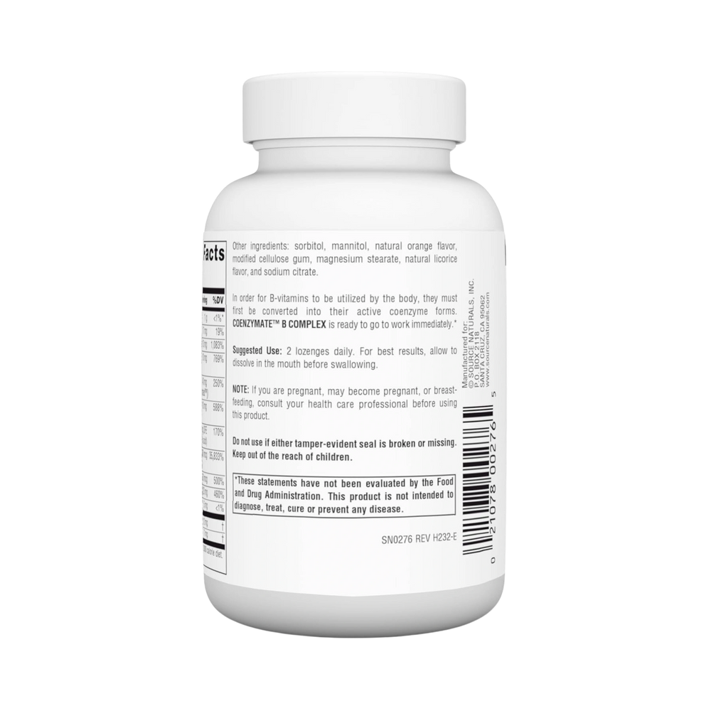 Source Naturals, Coenzymate B Complex, 120 Orange Lozenge