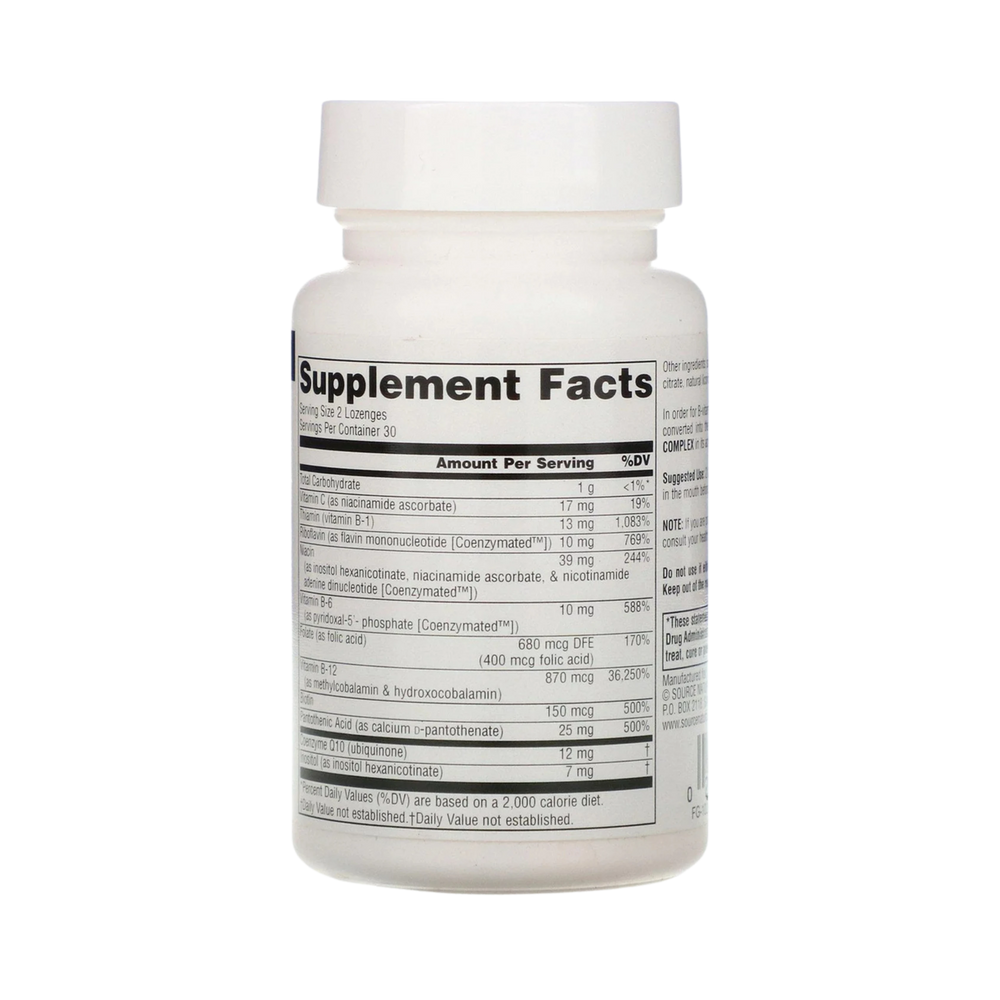 Source Naturals, Coenzymate B Complex, 30 Peppermint Lozenge