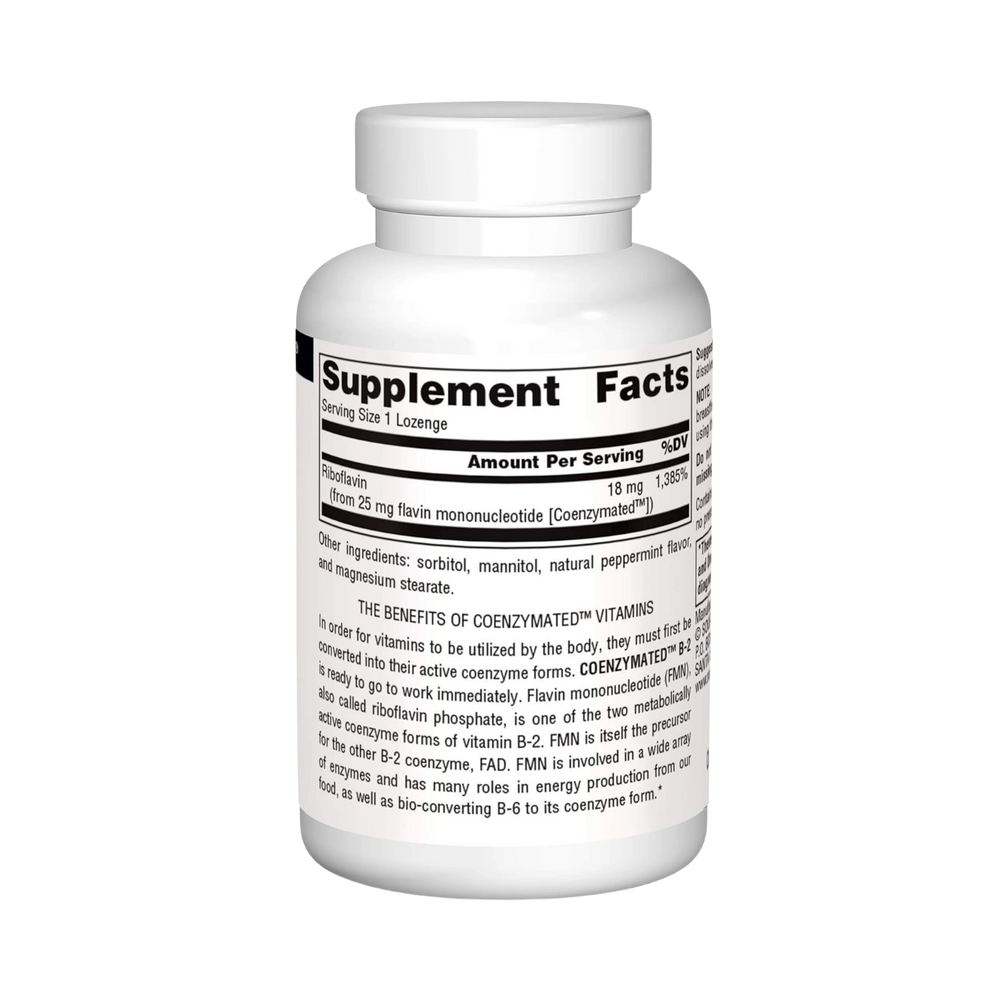 Source Naturals, Coenzymated, B-2, 25 Mg, 60 Lozenge