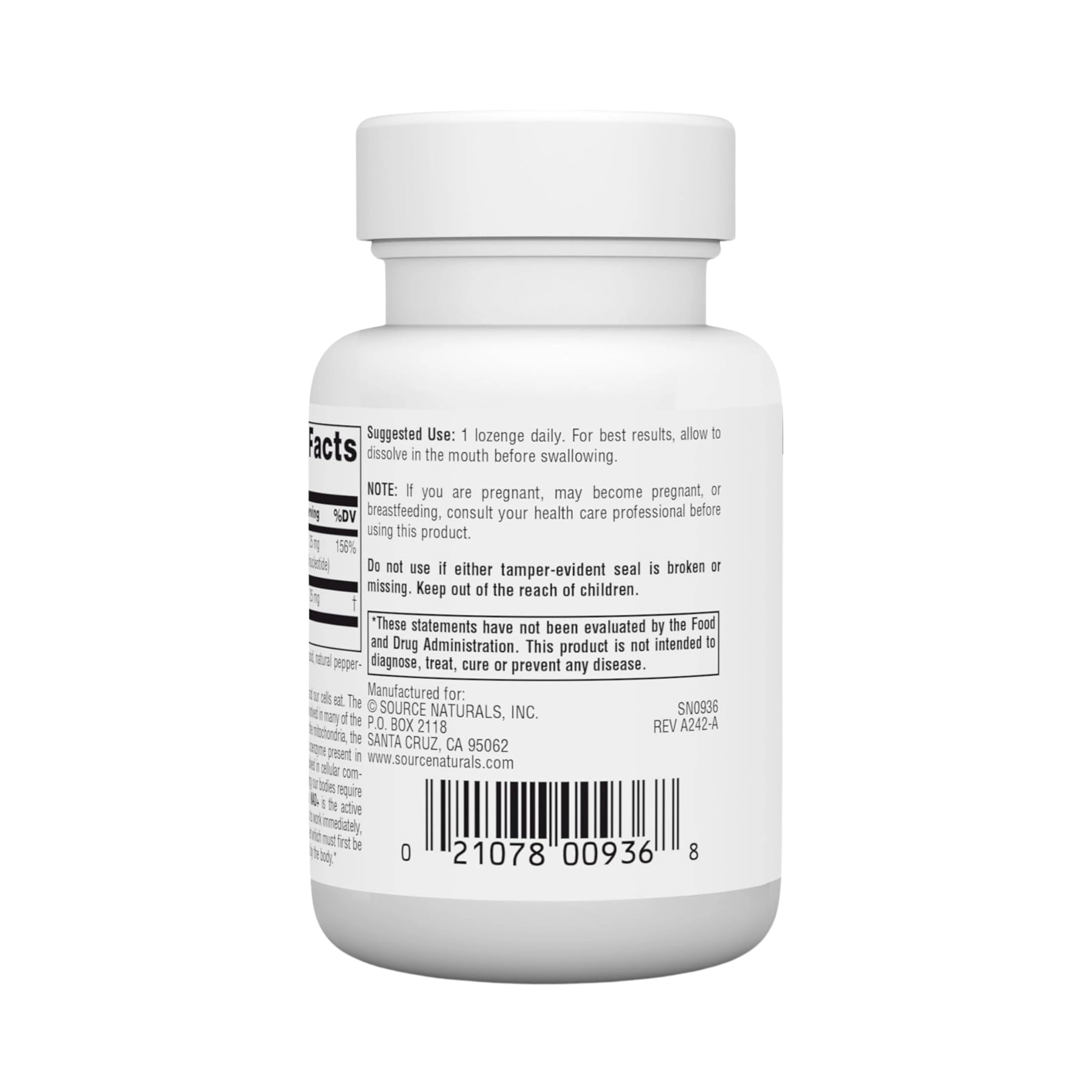 Source Naturals, Coenzymated, B-3, 25 Mg, 30 Peppermint Lozenge