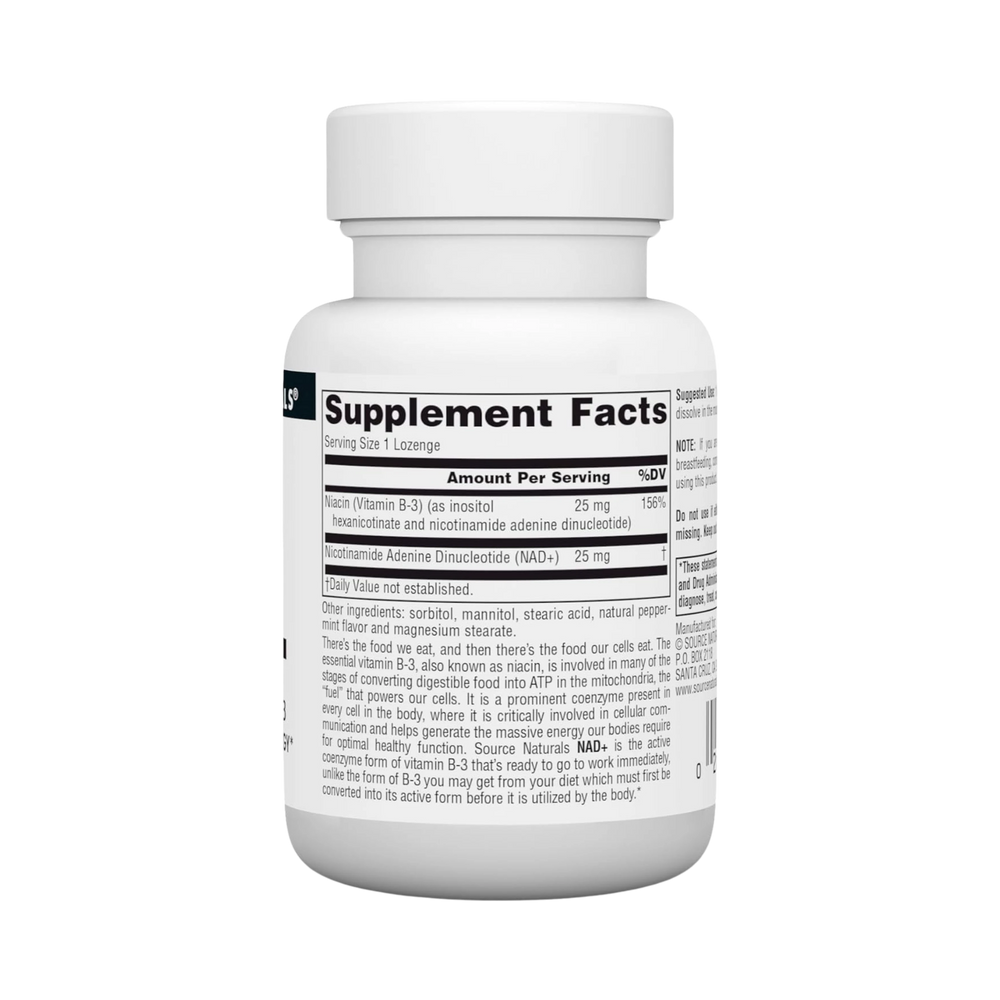 Source Naturals, Coenzymated, B-3, 25 Mg, 30 Peppermint Lozenge