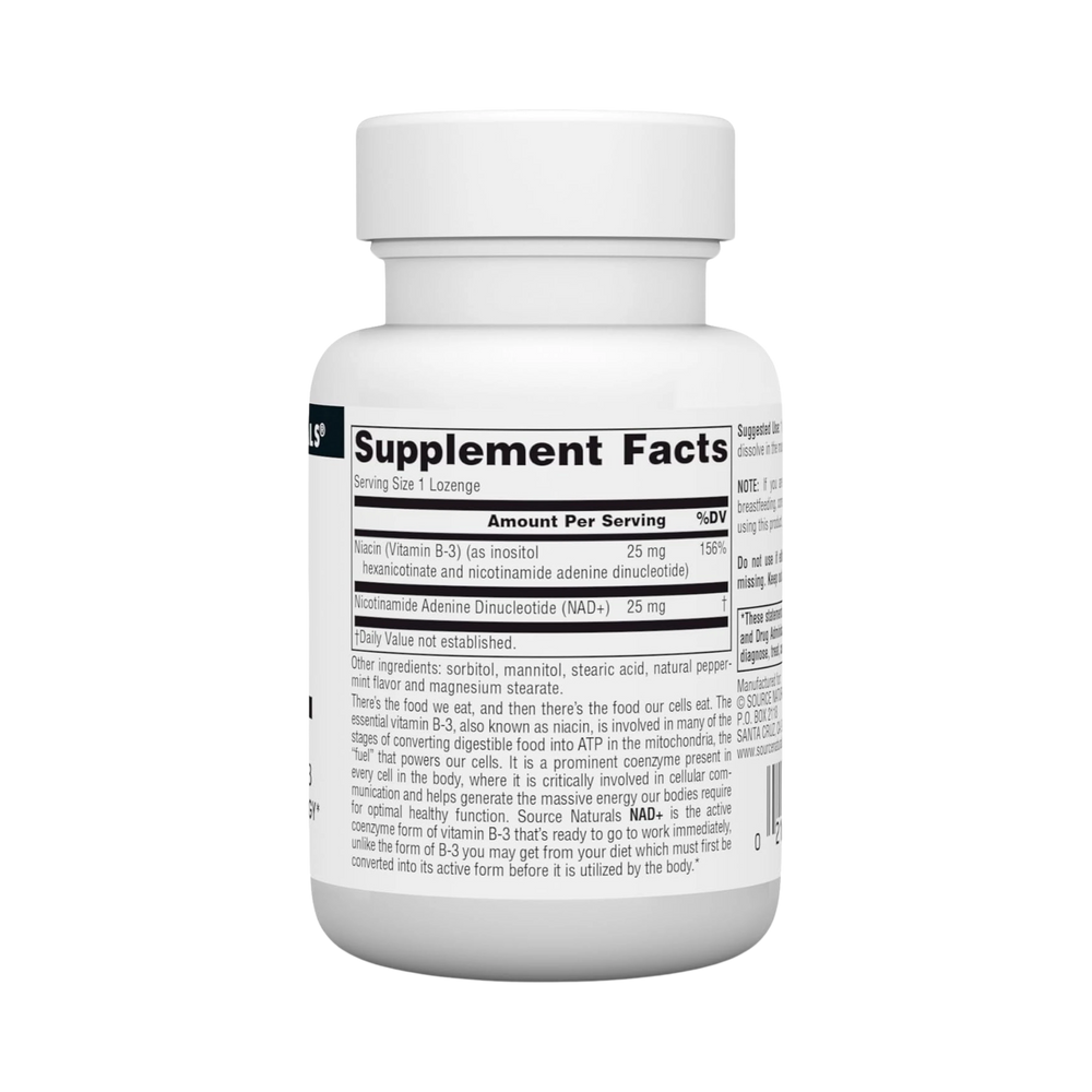Source Naturals, Coenzymated, B-3, 25 Mg, 60 Peppermint Lozenge