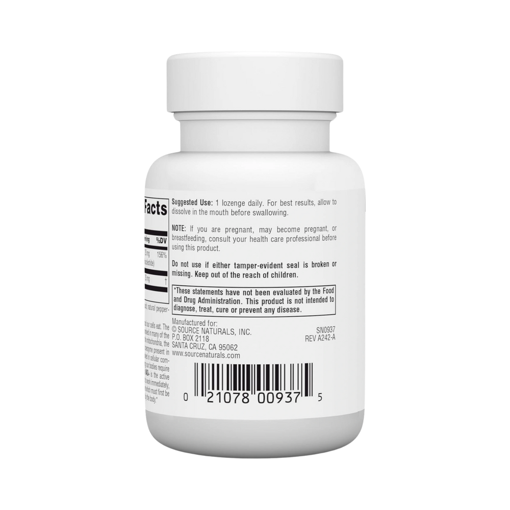 Source Naturals, Coenzymated, B-3, 25 Mg, 60 Peppermint Lozenge