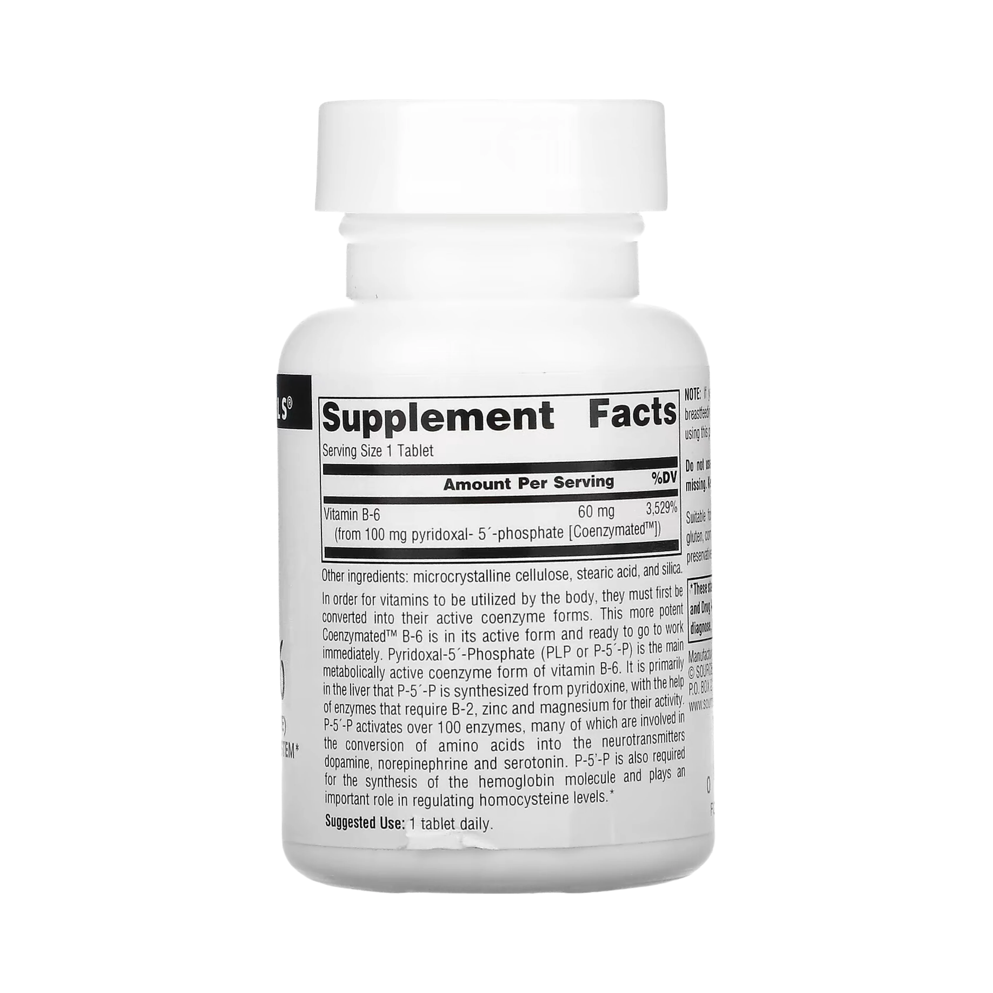 Source Naturals, Coenzymated, B-6, 100 Mg, 30 Tablets