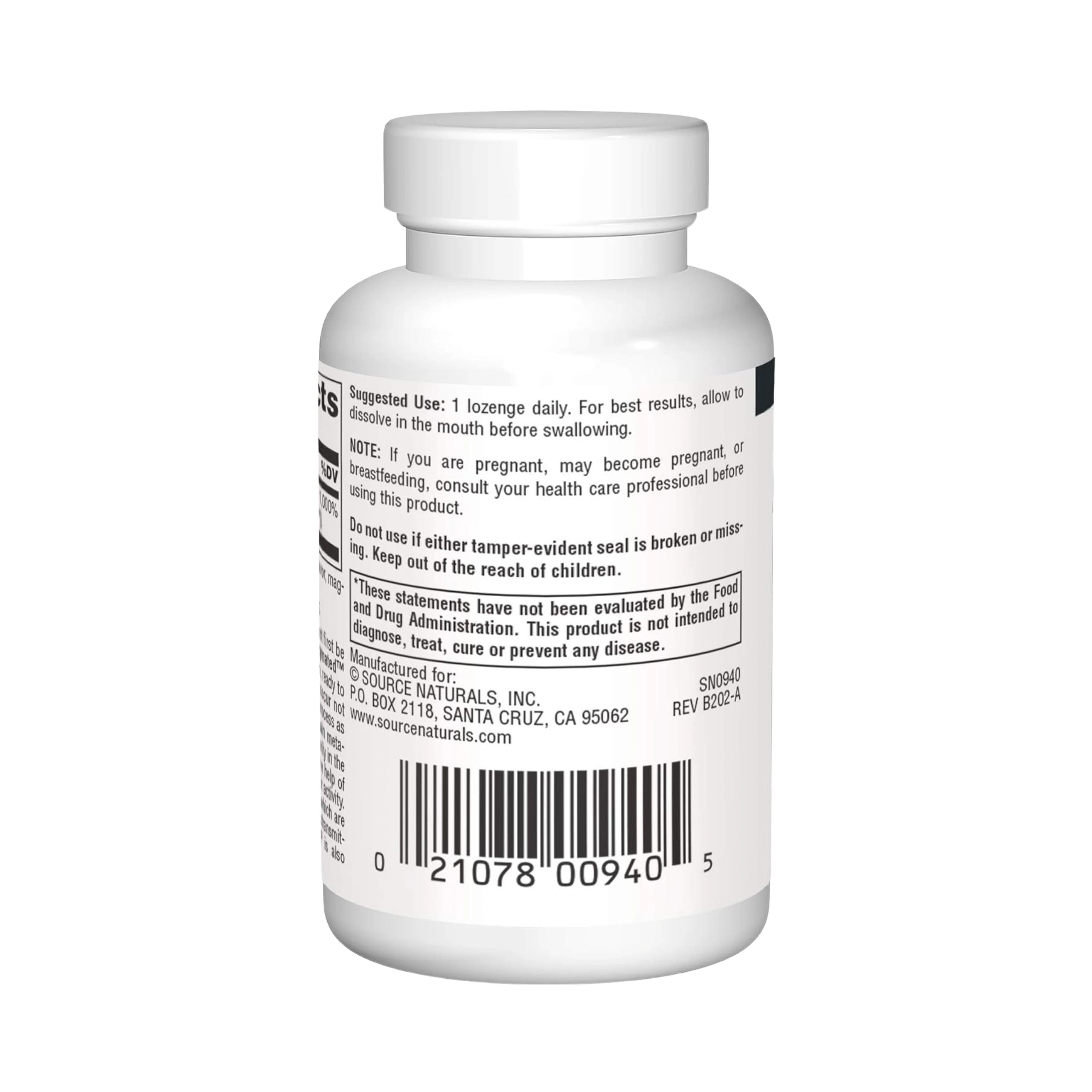 Source Naturals, Coenzymated, B-6, 25 Mg, 30 Peppermint Lozenge