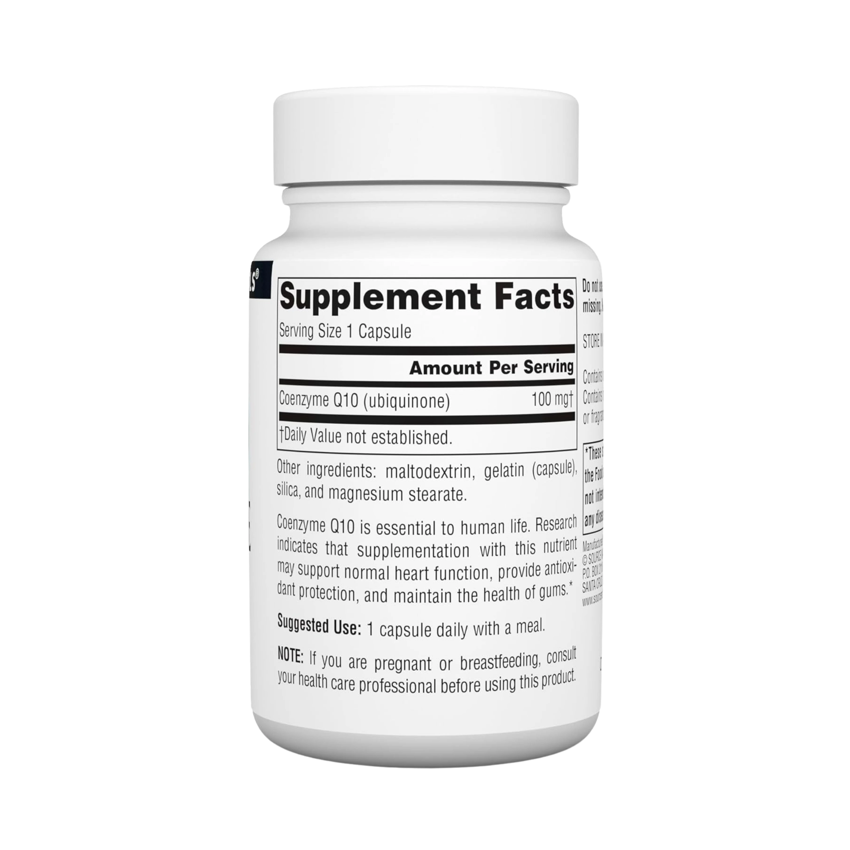 Source Naturals, Coenzyme Q10, 100 Mg, 60 Capsules