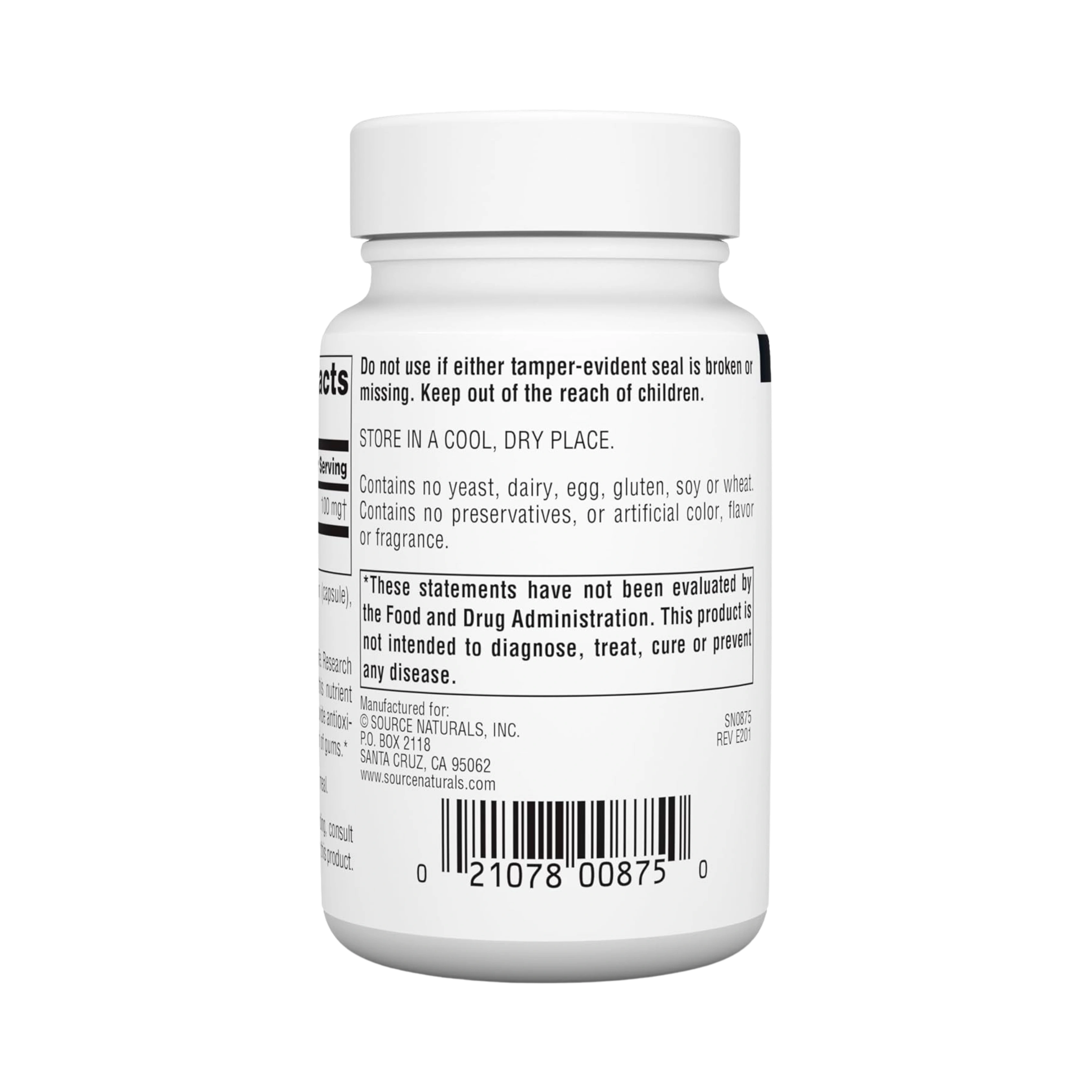 Source Naturals, Coenzyme Q10, 100 Mg, 60 Capsules