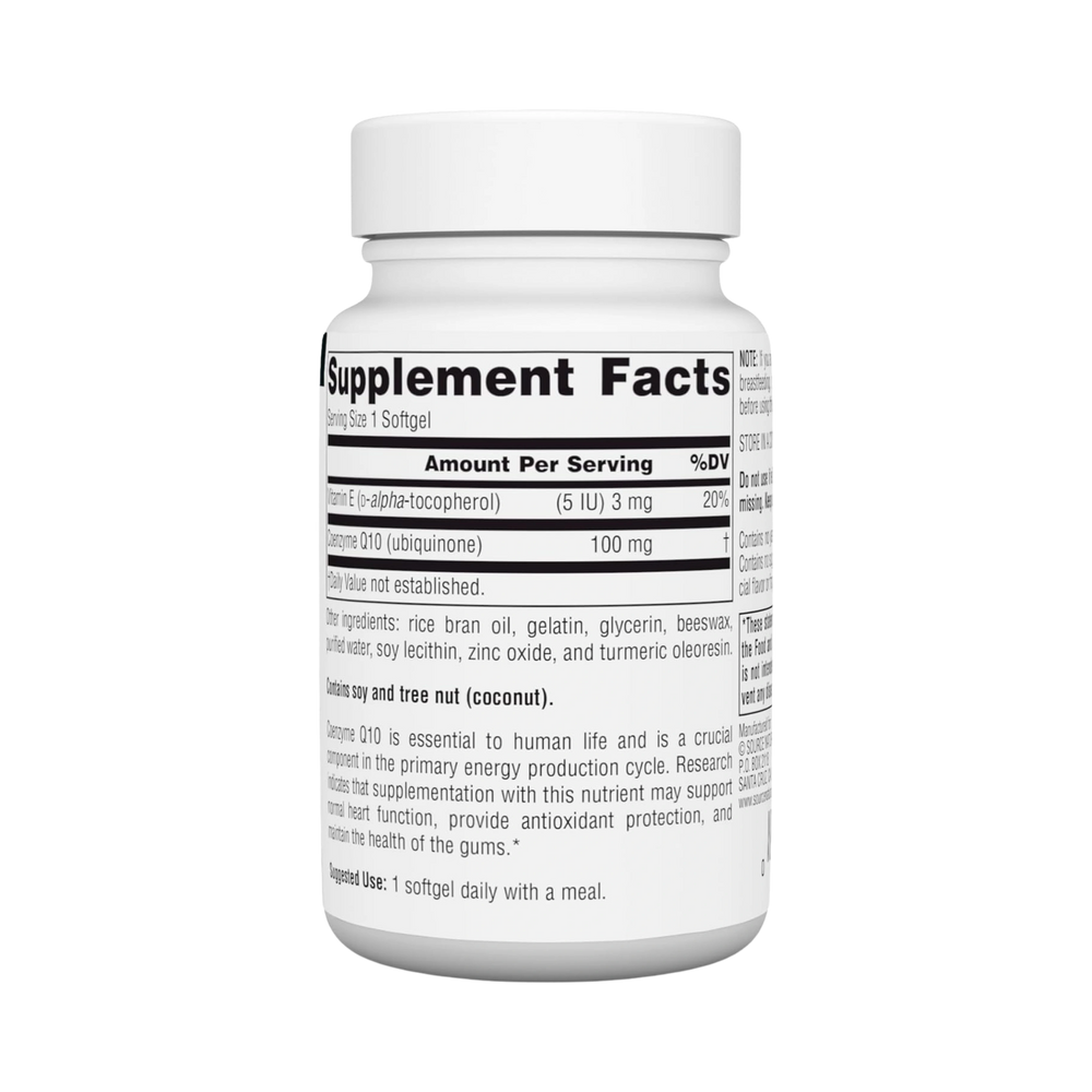 Source Naturals, Coenzyme Q10, 100 Mg, 60 Softgels