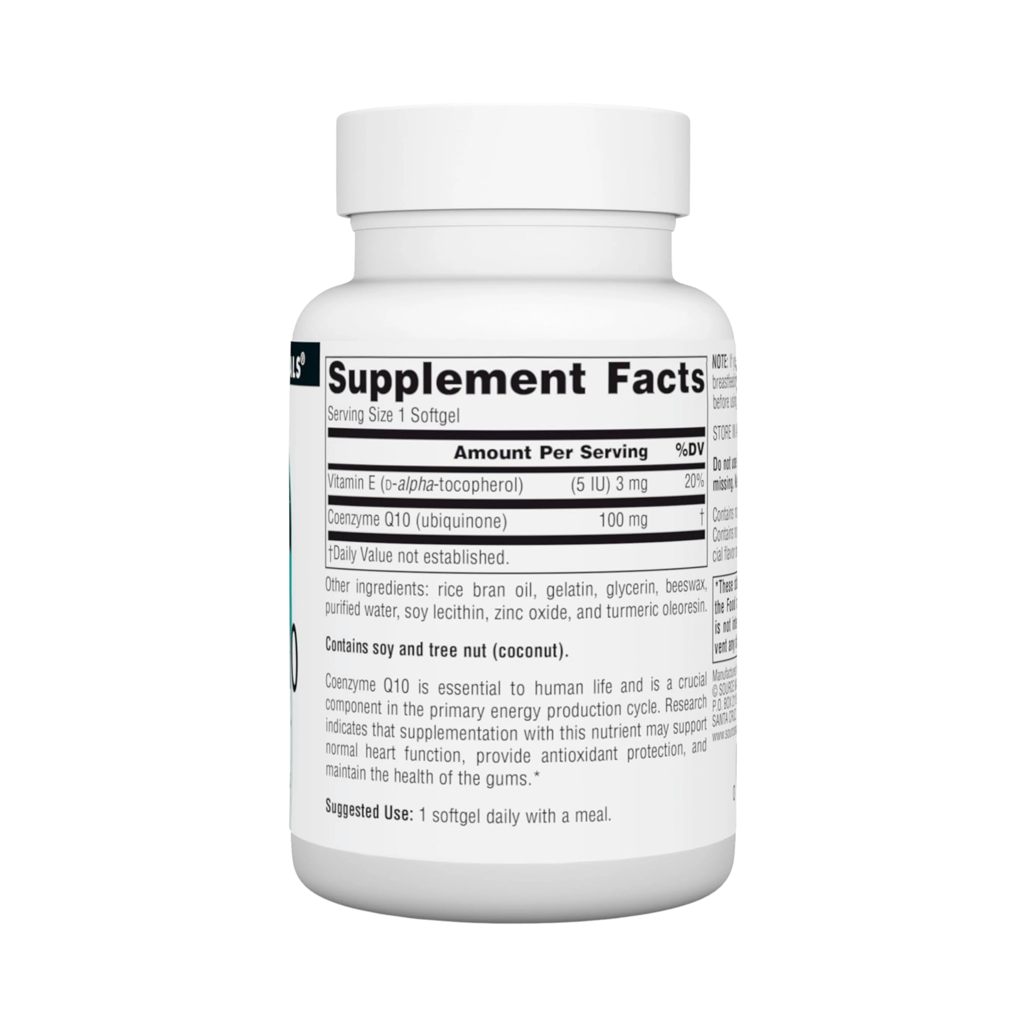 Source Naturals, Coenzyme Q10, 100 Mg, 90 Softgels