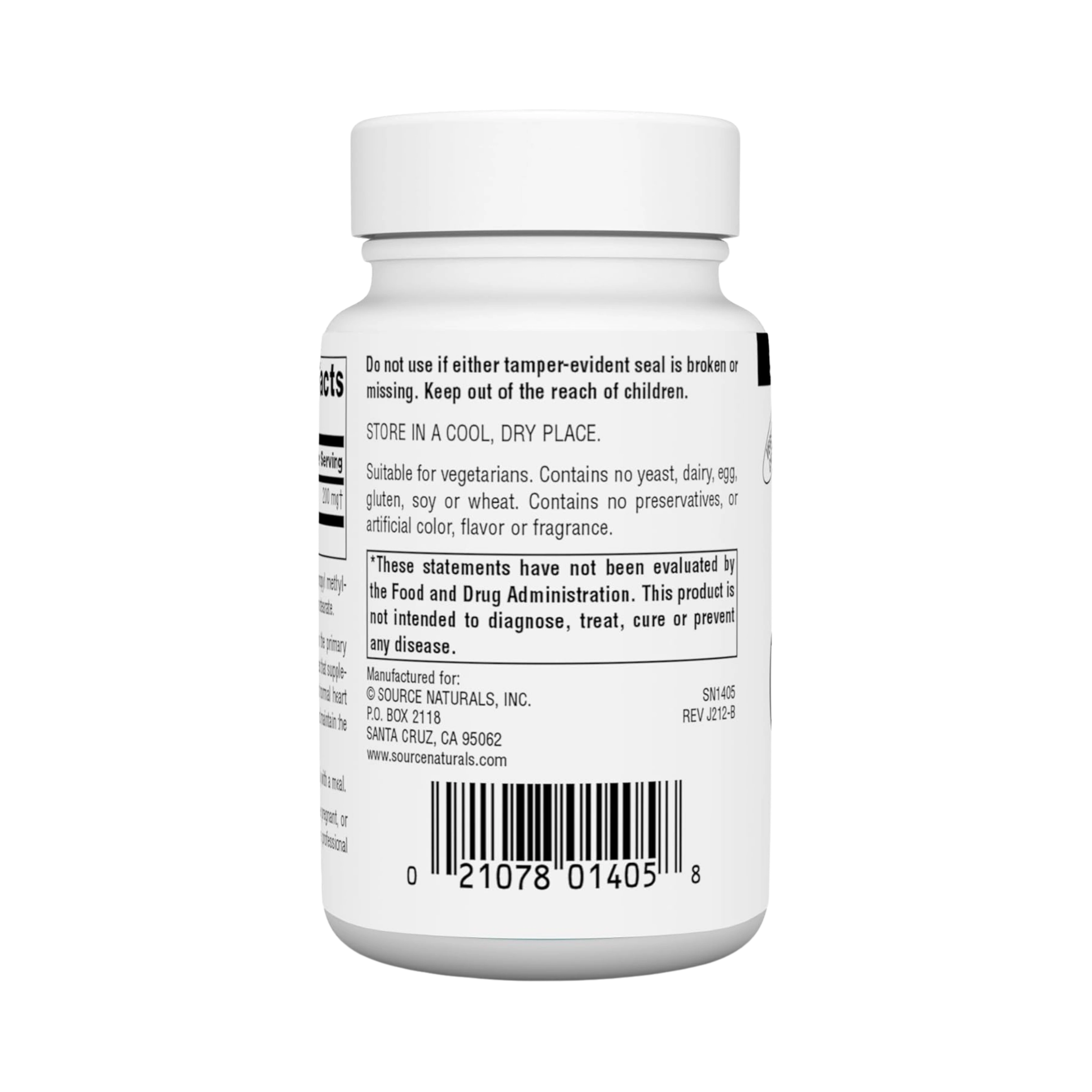 Source Naturals, Coenzyme Q10, 200 Mg, 30 Vegi Capsules