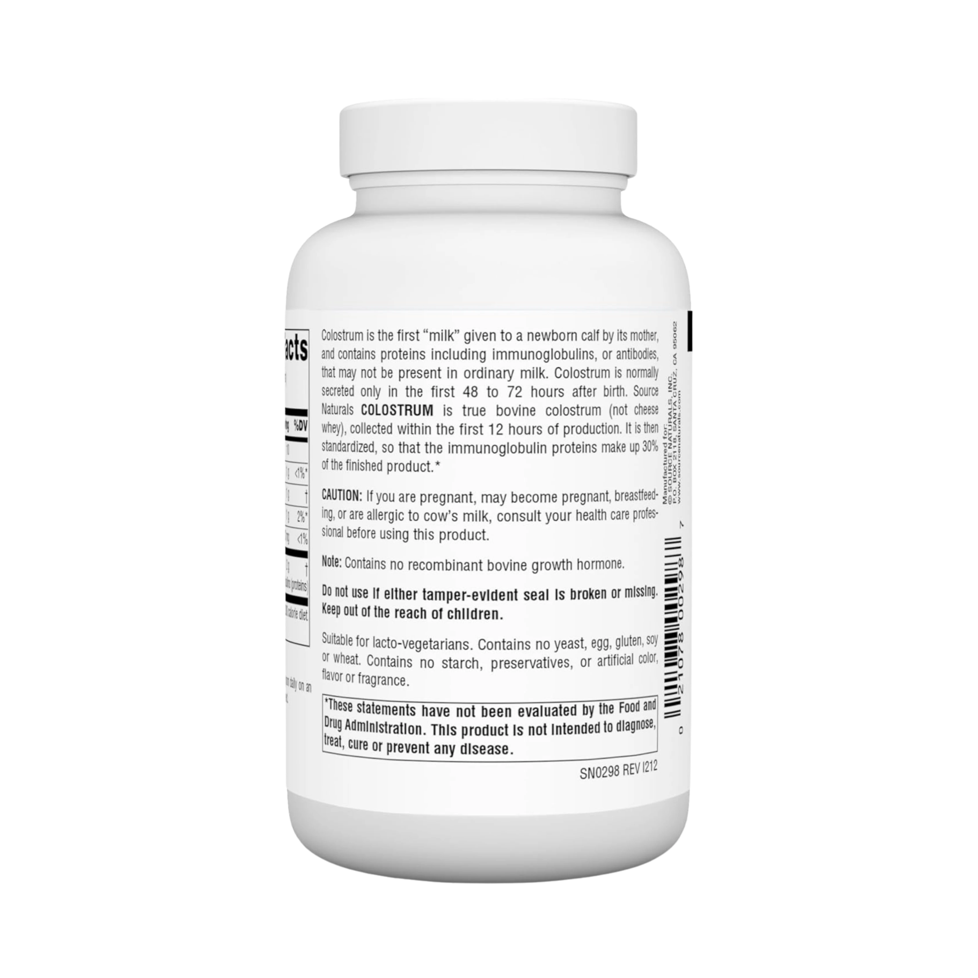 Source Naturals, Colostrum, 2 Oz Powder