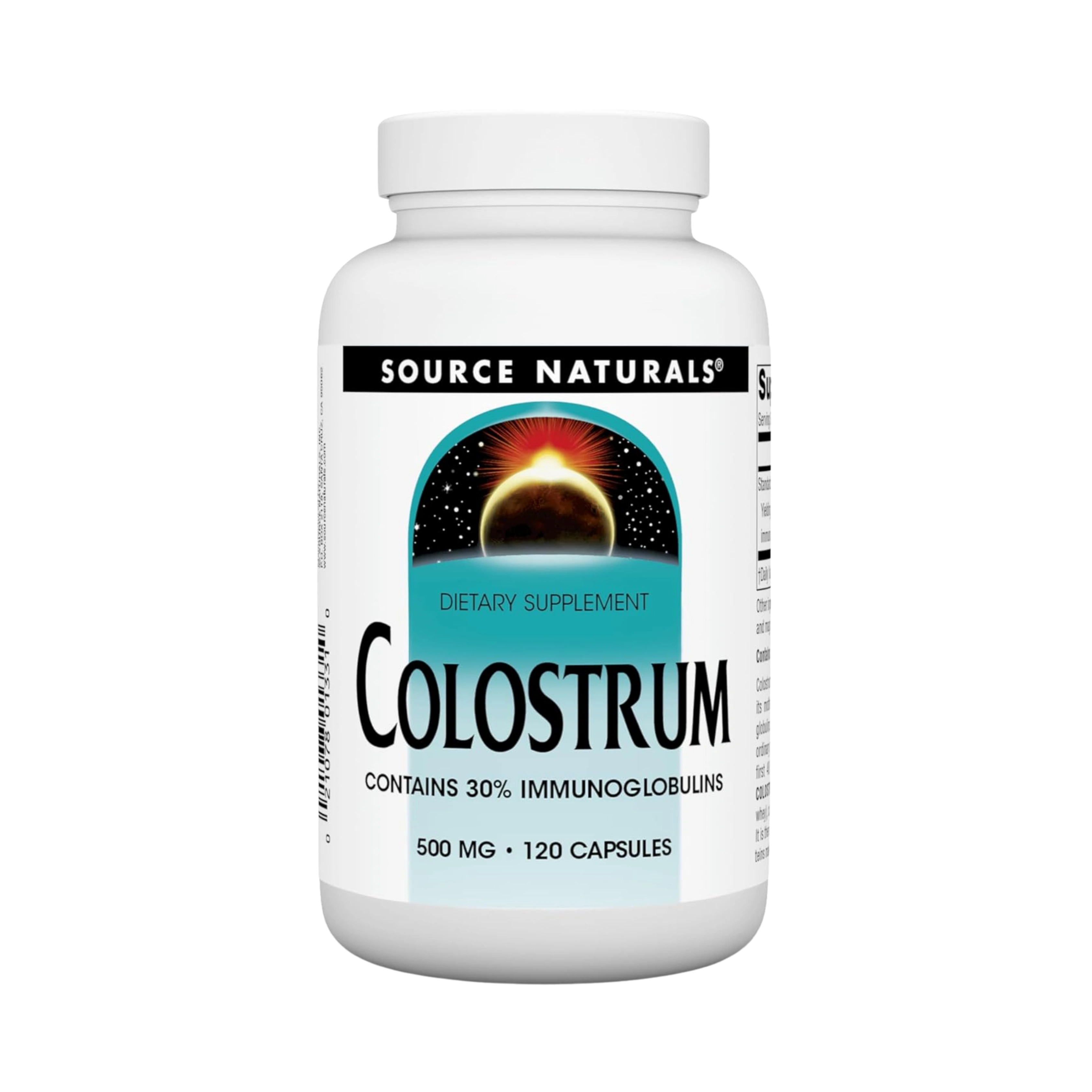 Source Naturals, Colostrum, 500 Mg, 120 Capsules