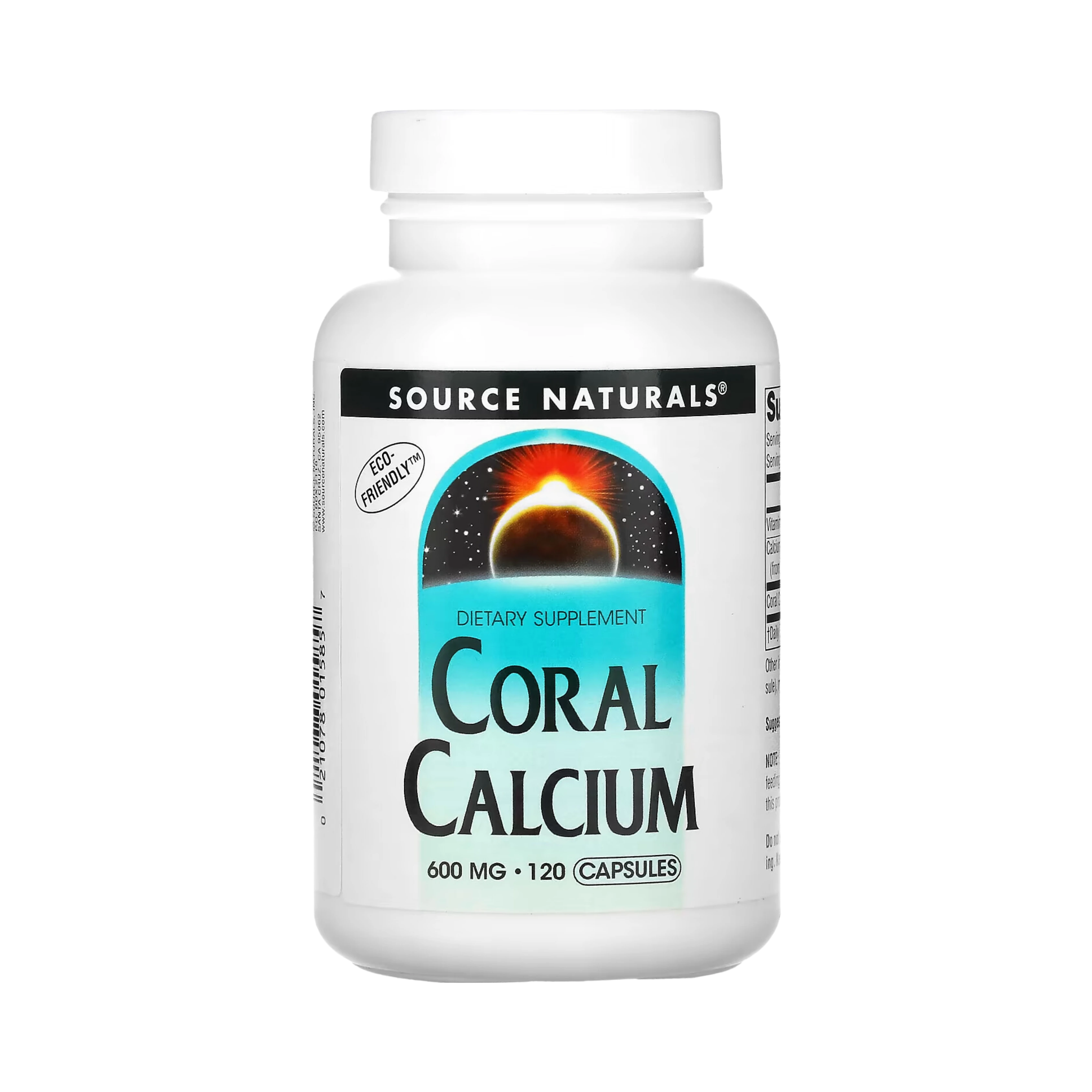 Source Naturals, Coral Calcium, 600 Mg, 120 Capsules