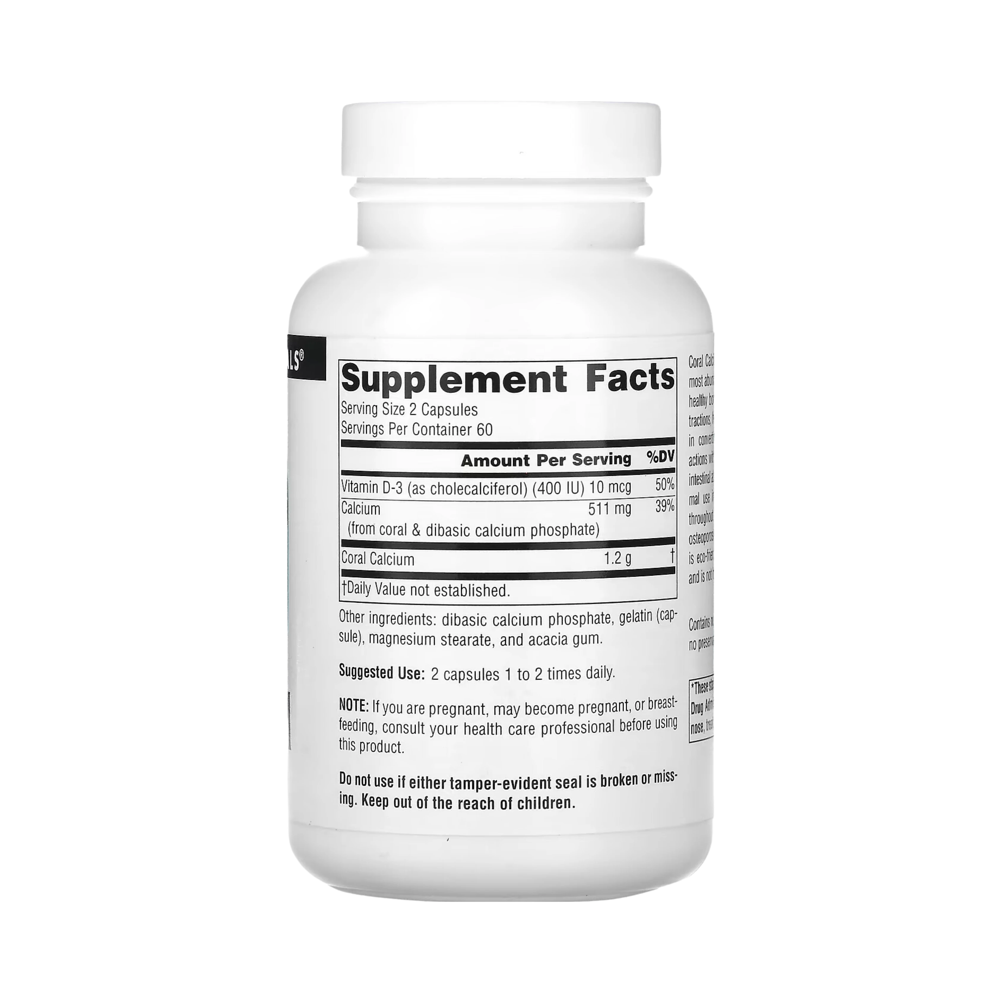 Source Naturals, Coral Calcium, 600 Mg, 120 Capsules