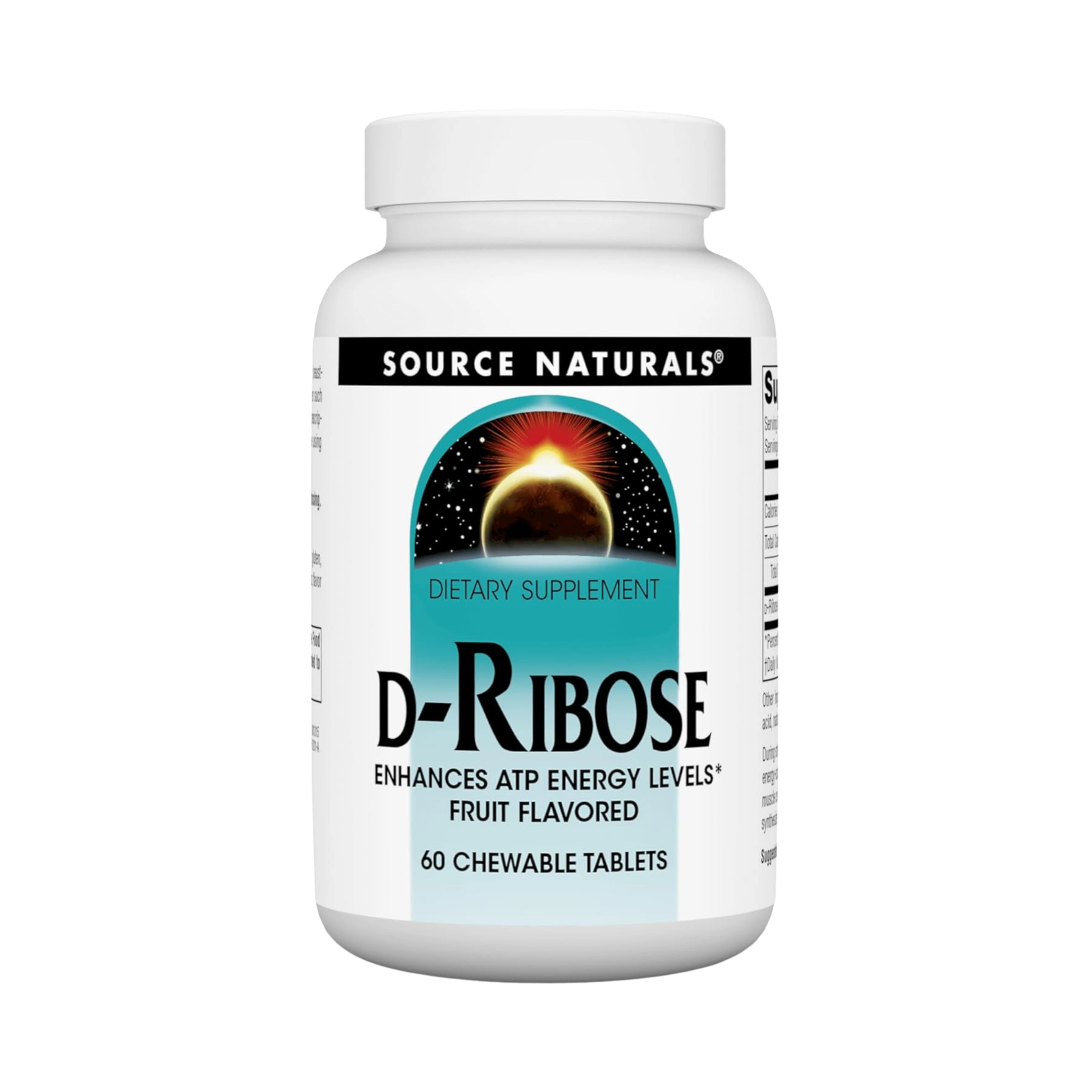 Source Naturals, D-Ribose, 60 Fruit Chewables