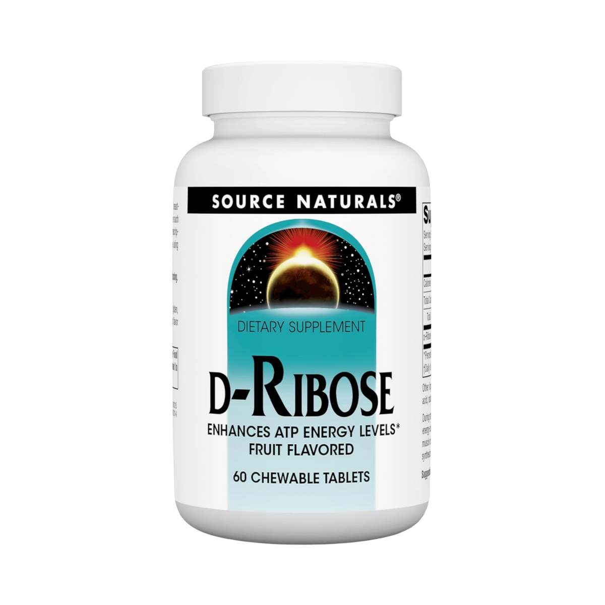 Source Naturals, D-Ribose, 60 Fruit Chewables