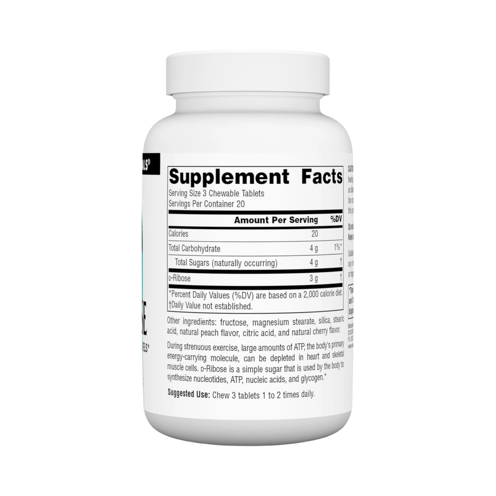 Source Naturals, D-Ribose, 60 Fruit Chewables