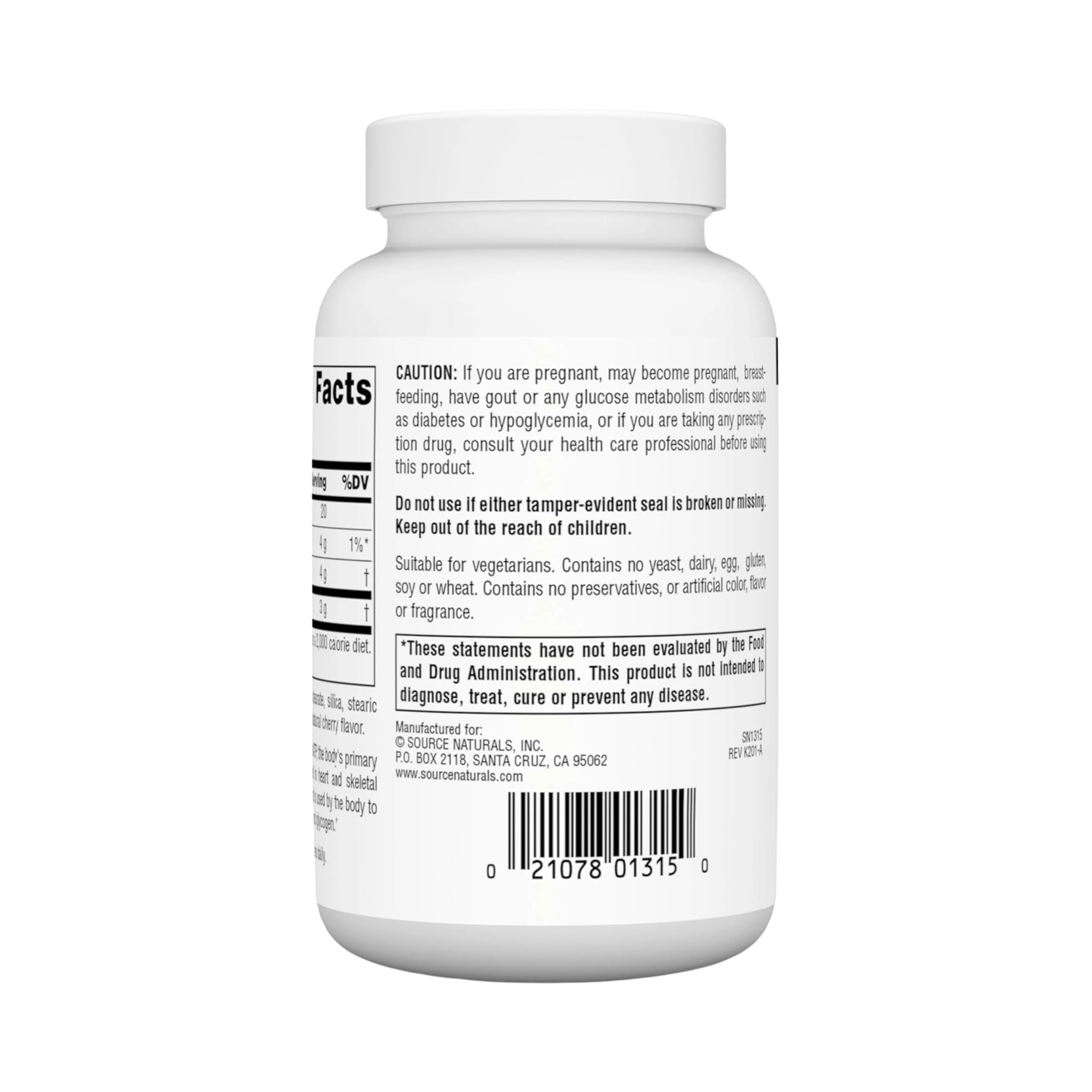 Source Naturals, D-Ribose, 60 Fruit Chewables