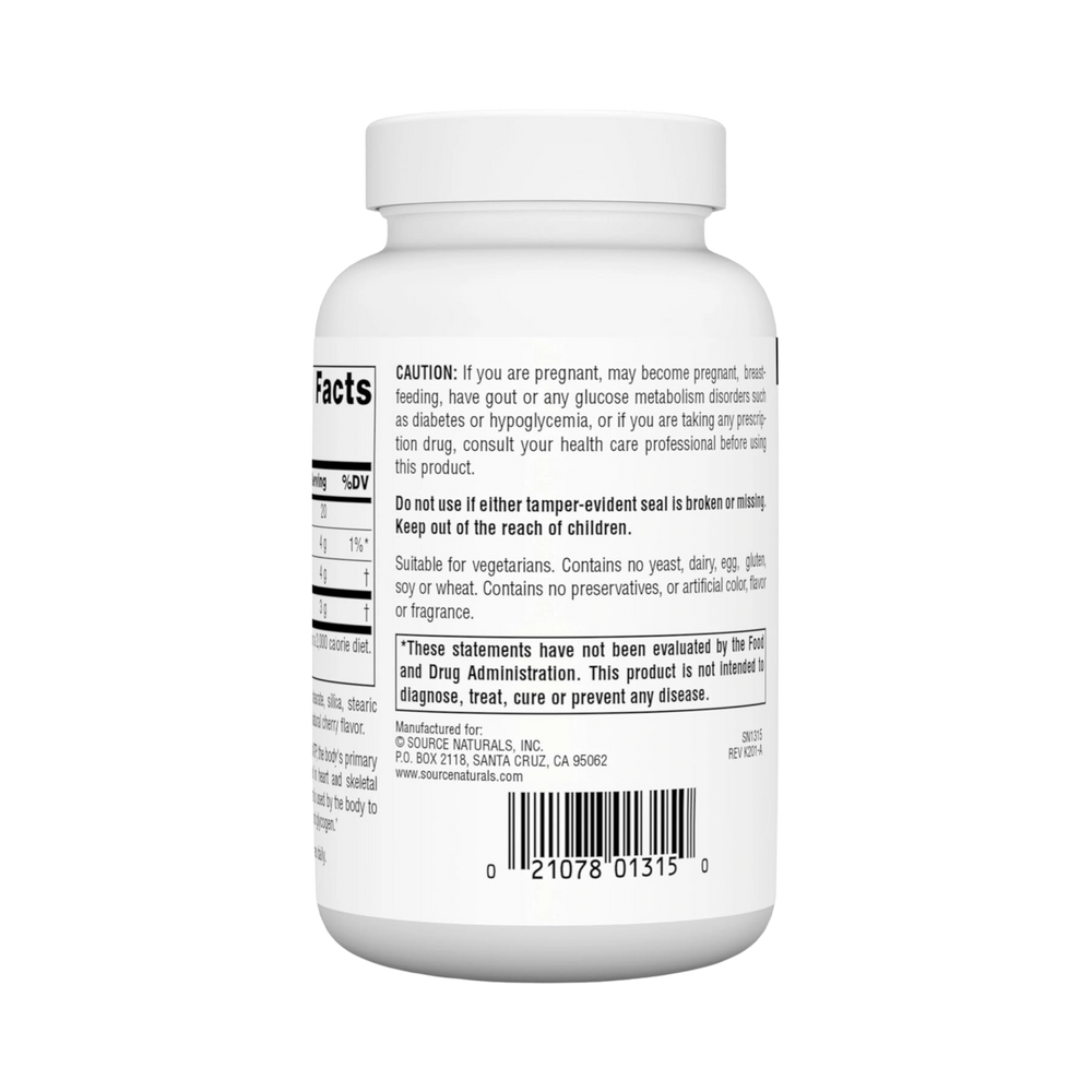 Source Naturals, D-Ribose, 60 Fruit Chewables