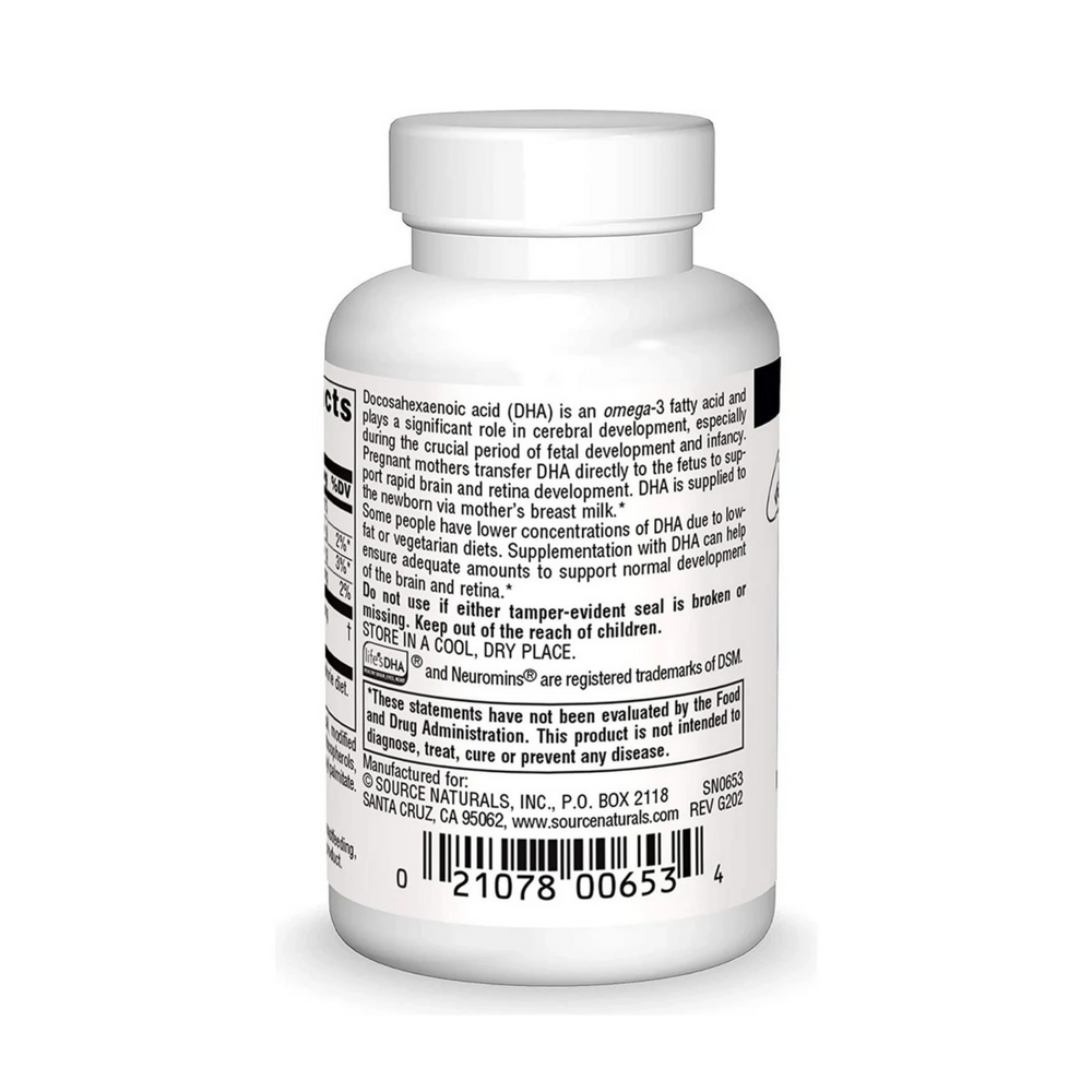 Source Naturals, DHA, Neuromins, 200 Mg, 30 VegiGels