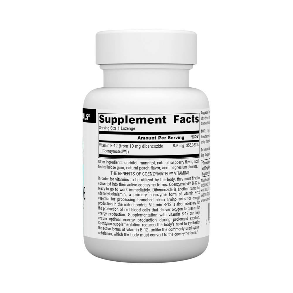Source Naturals, Dibencozide Coenzymated B-12, 30 Lozenges