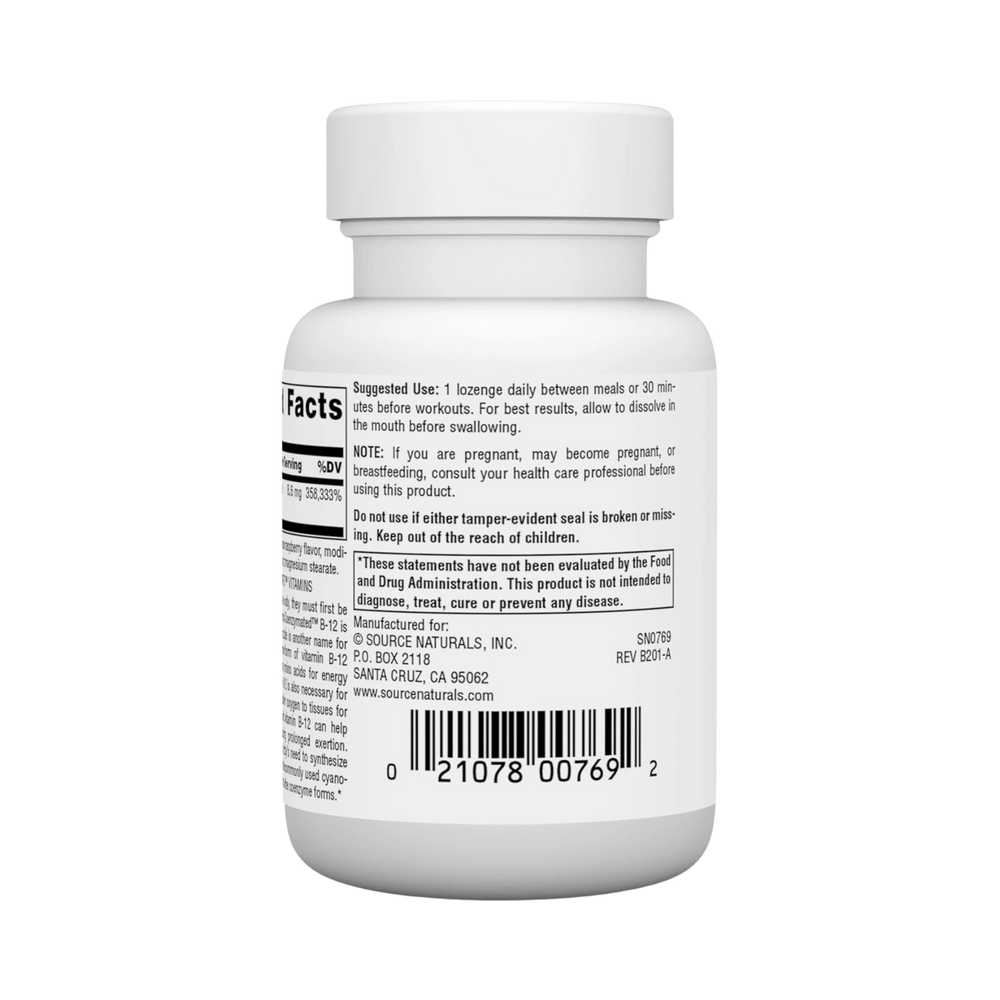 Source Naturals, Dibencozide Coenzymated B-12, 30 Lozenges