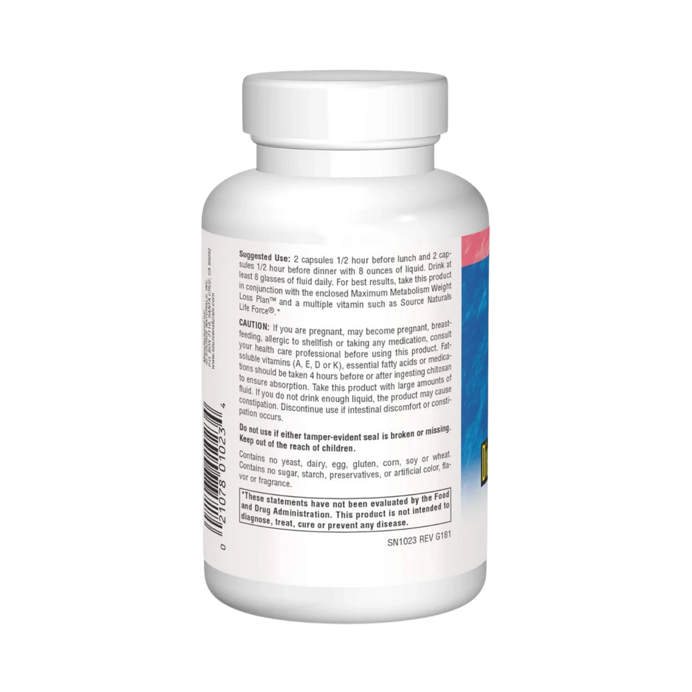 Source Naturals, Diet Chitosan, 500 Mg, 120 Capsules