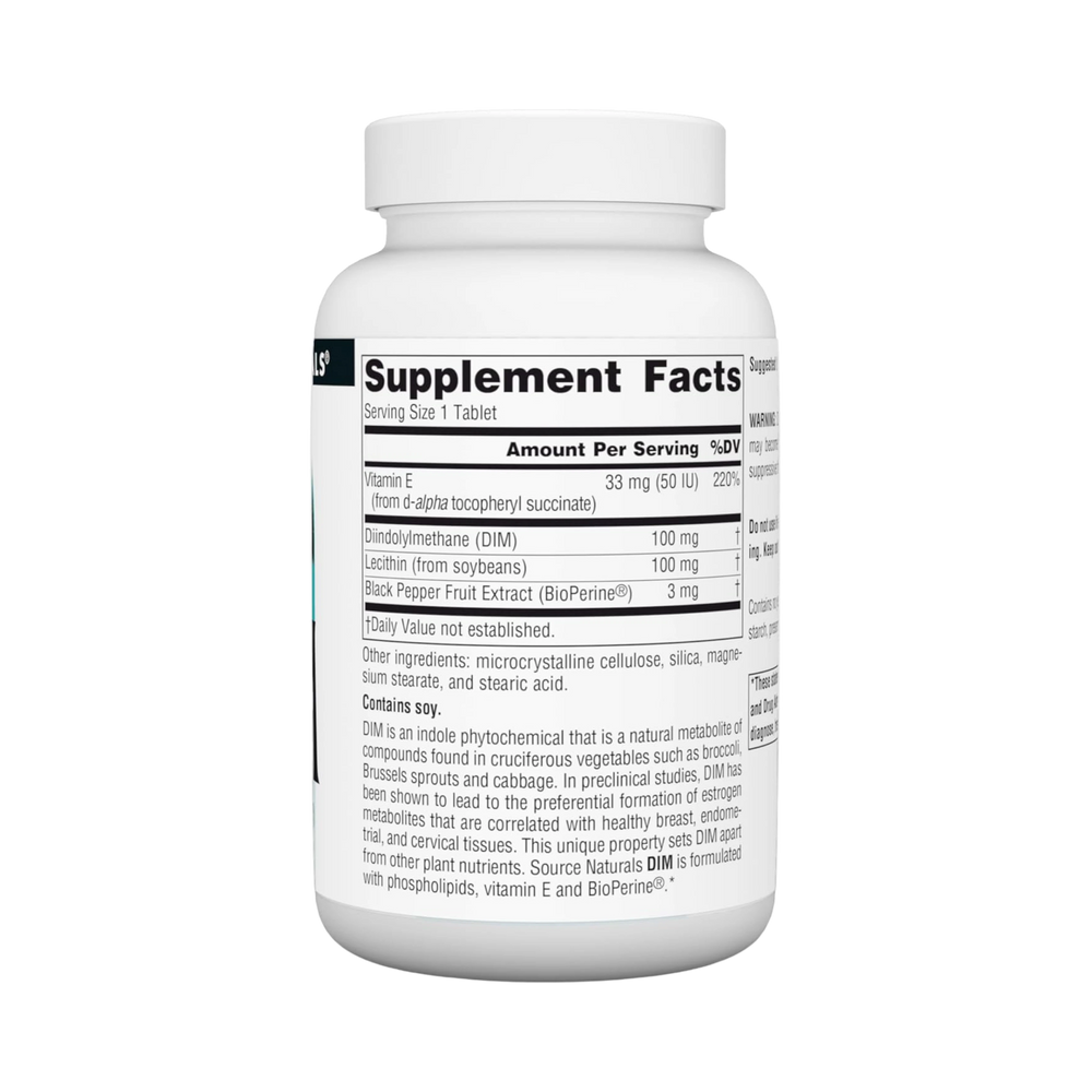 Source Naturals, DIM, 100 Mg, 120 Tablets