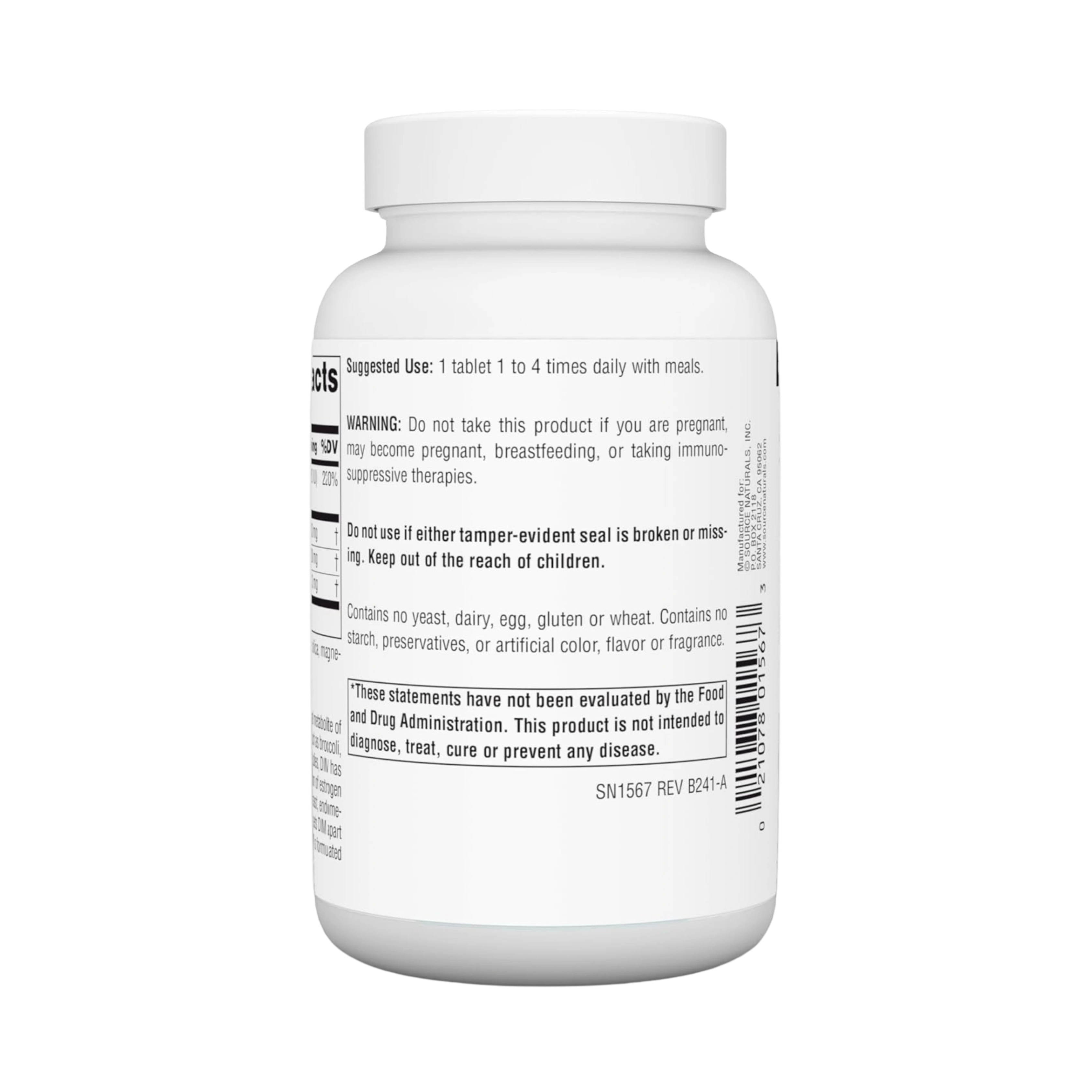 Source Naturals, DIM, 100 Mg, 120 Tablets