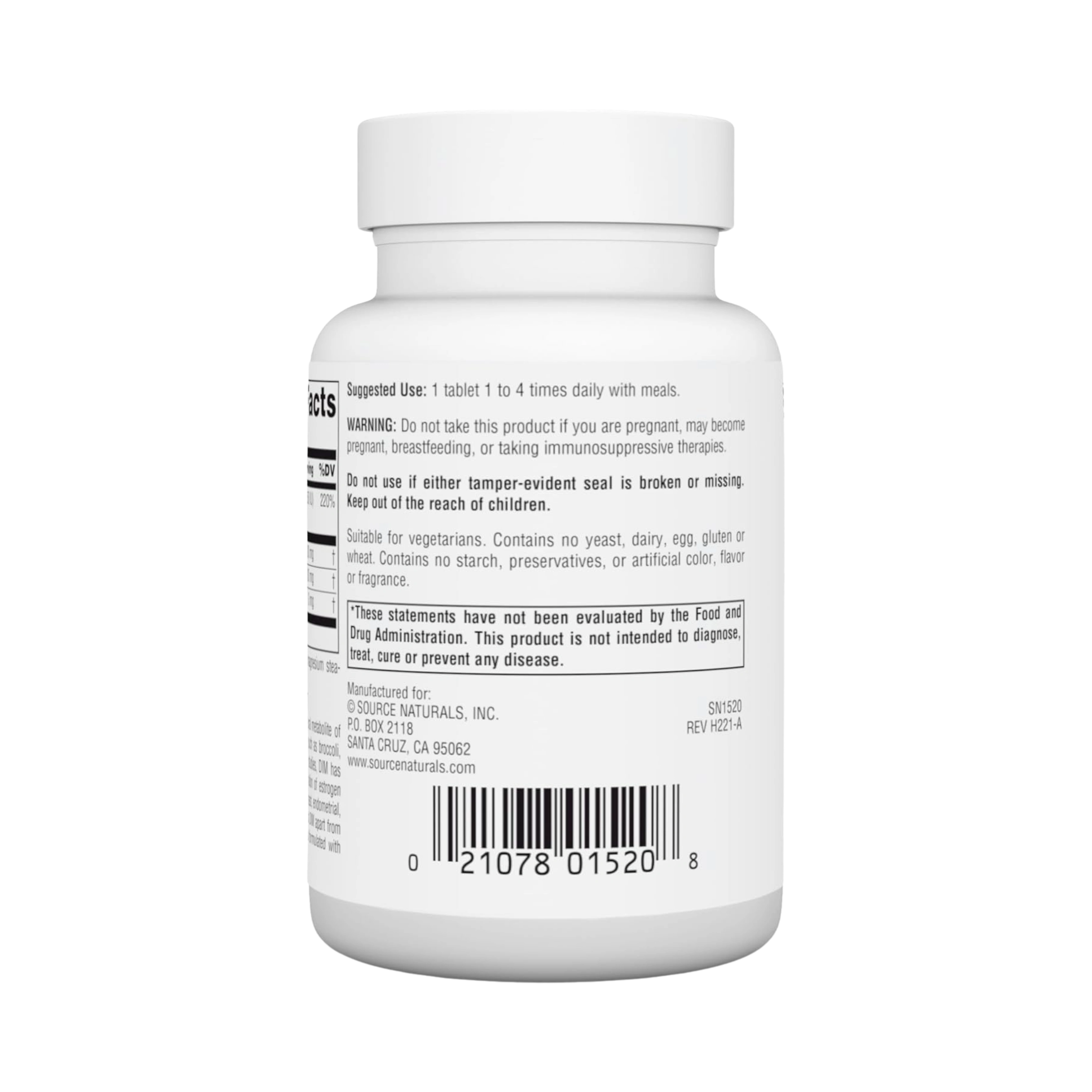 Source Naturals, DIM, 100 Mg, 30 Tablets