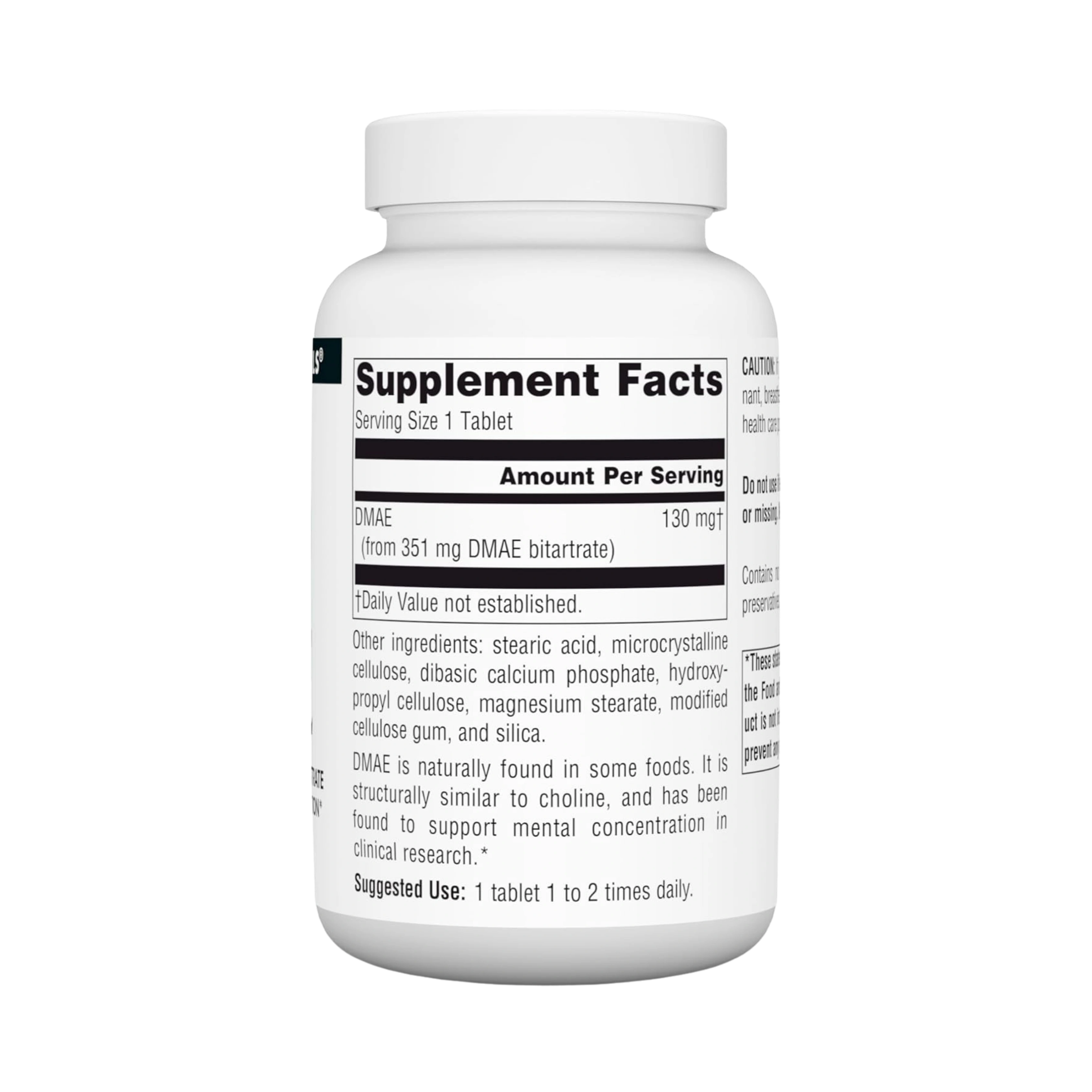 Source Naturals, DMAE, Dimethylaminoethanol Bitartrate, 200 Tablets