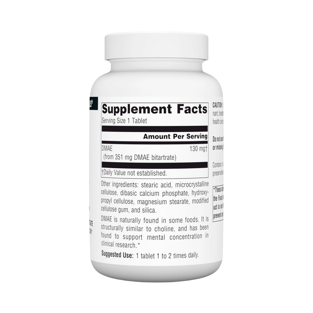 Source Naturals, DMAE, Dimethylaminoethanol Bitartrate, 200 Tablets
