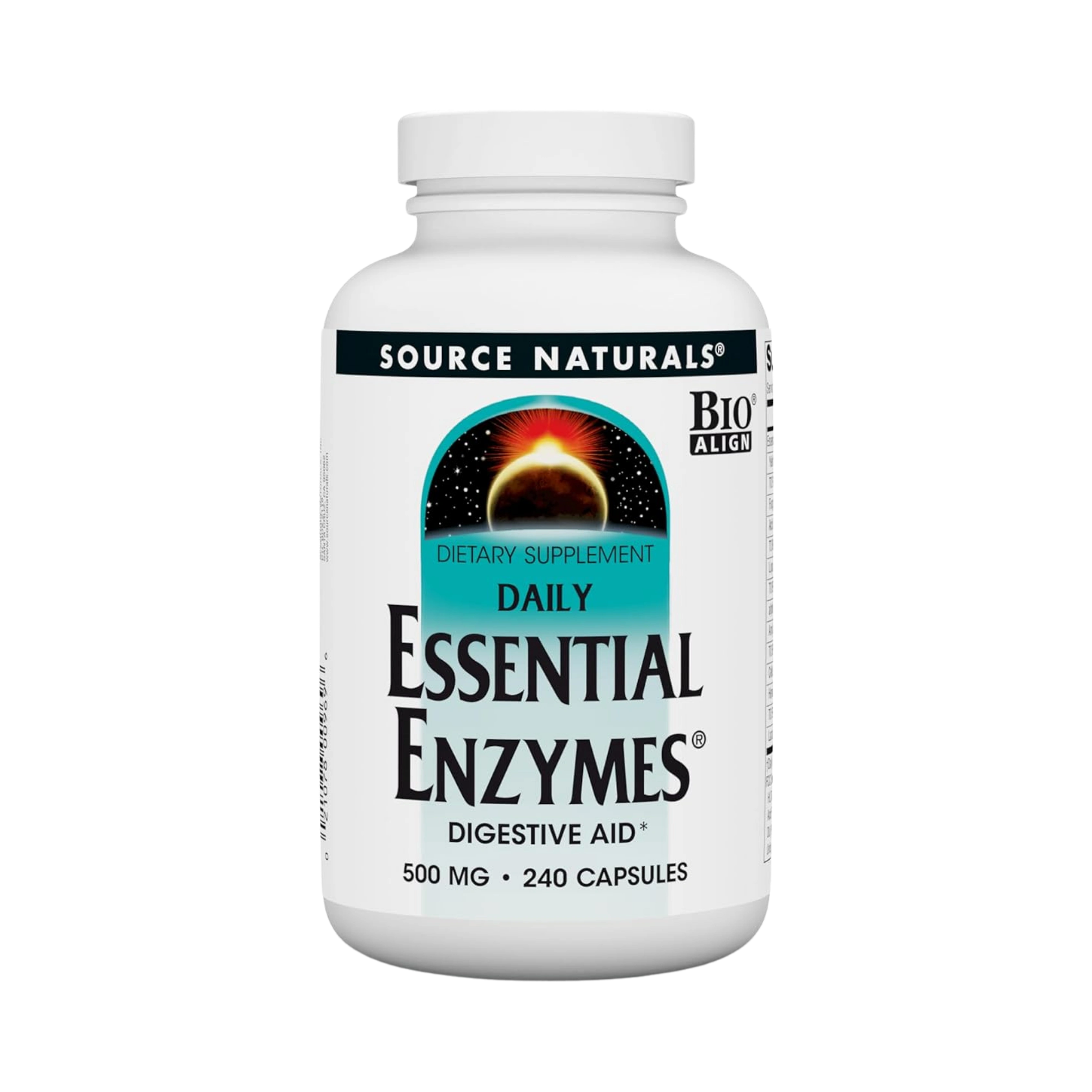 Source Naturals, Essential Enzymes, 500 Mg, 240 Capsules