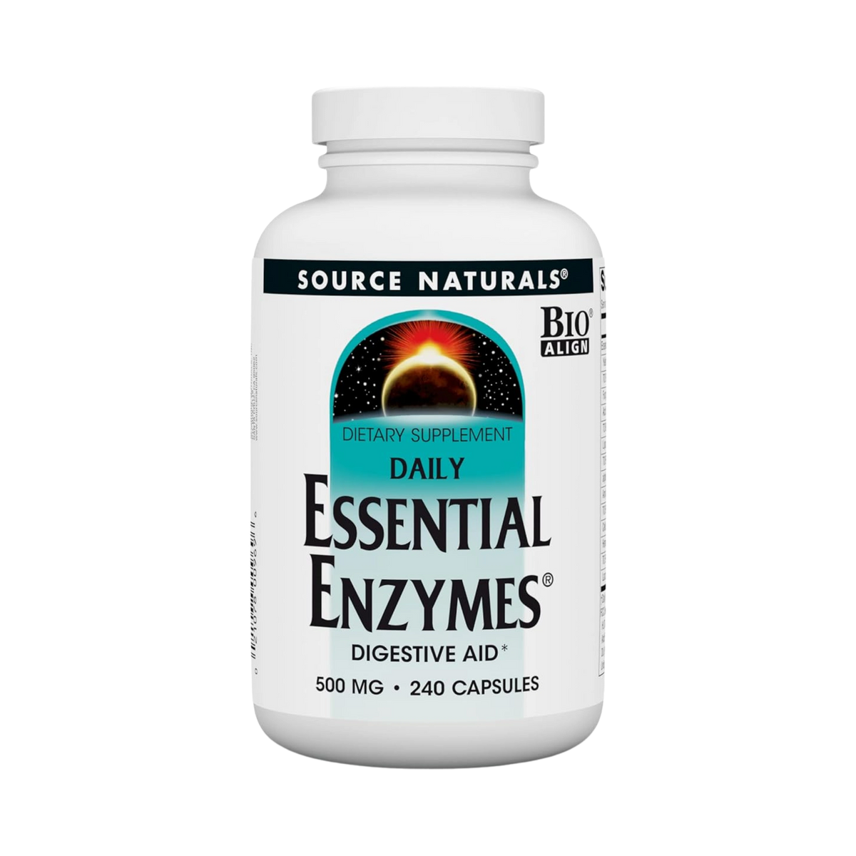 Source Naturals, Essential Enzymes, 500 Mg, 240 Capsules