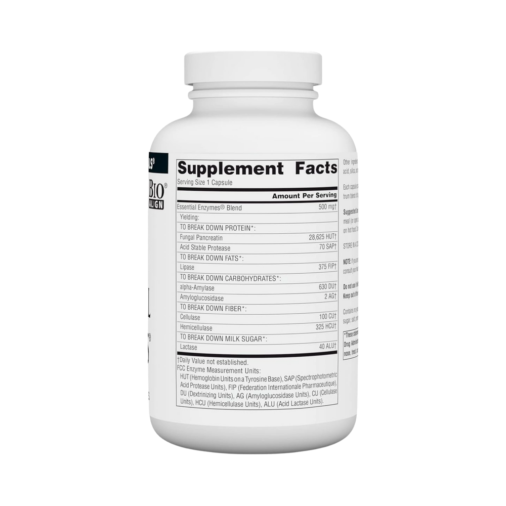 Source Naturals, Essential Enzymes, 500 Mg, 240 Capsules