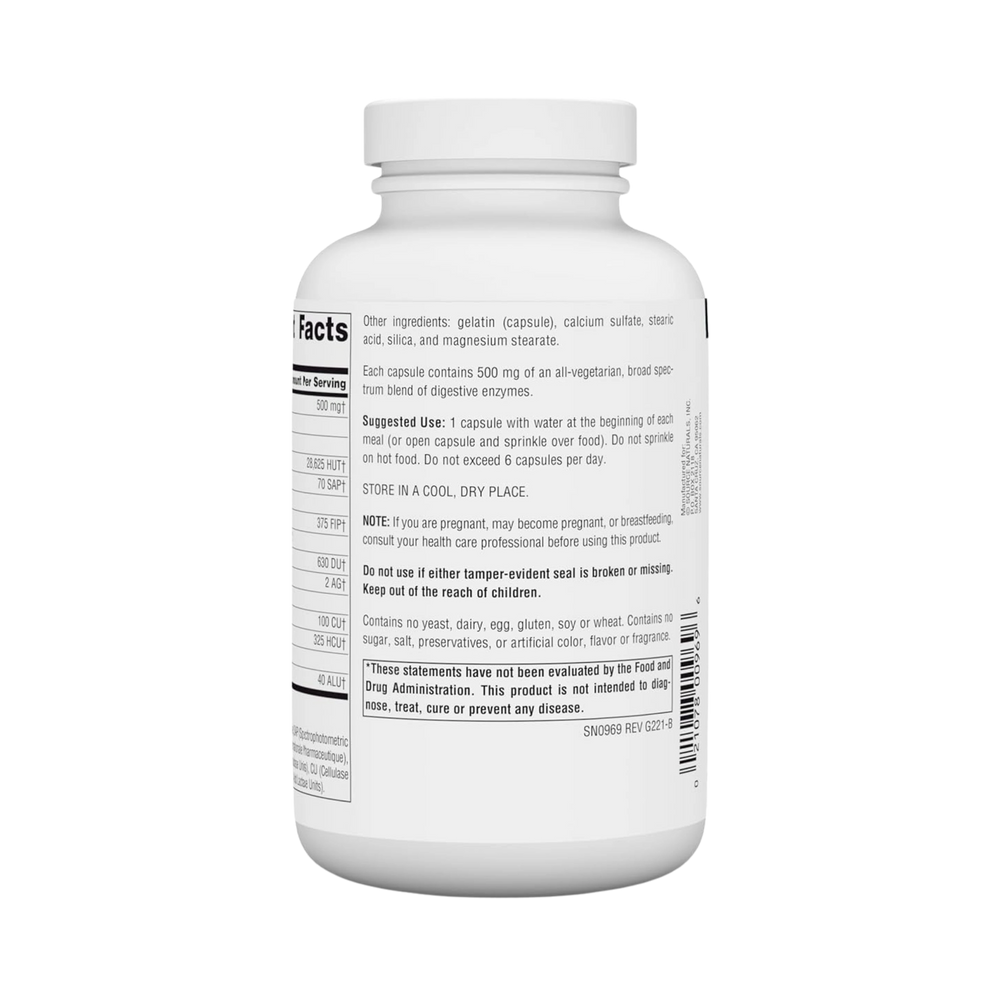 Source Naturals, Essential Enzymes, 500 Mg, 240 Capsules