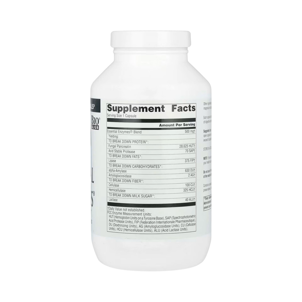 Source Naturals, Essential Enzymes, 500 Mg, 360 Capsules