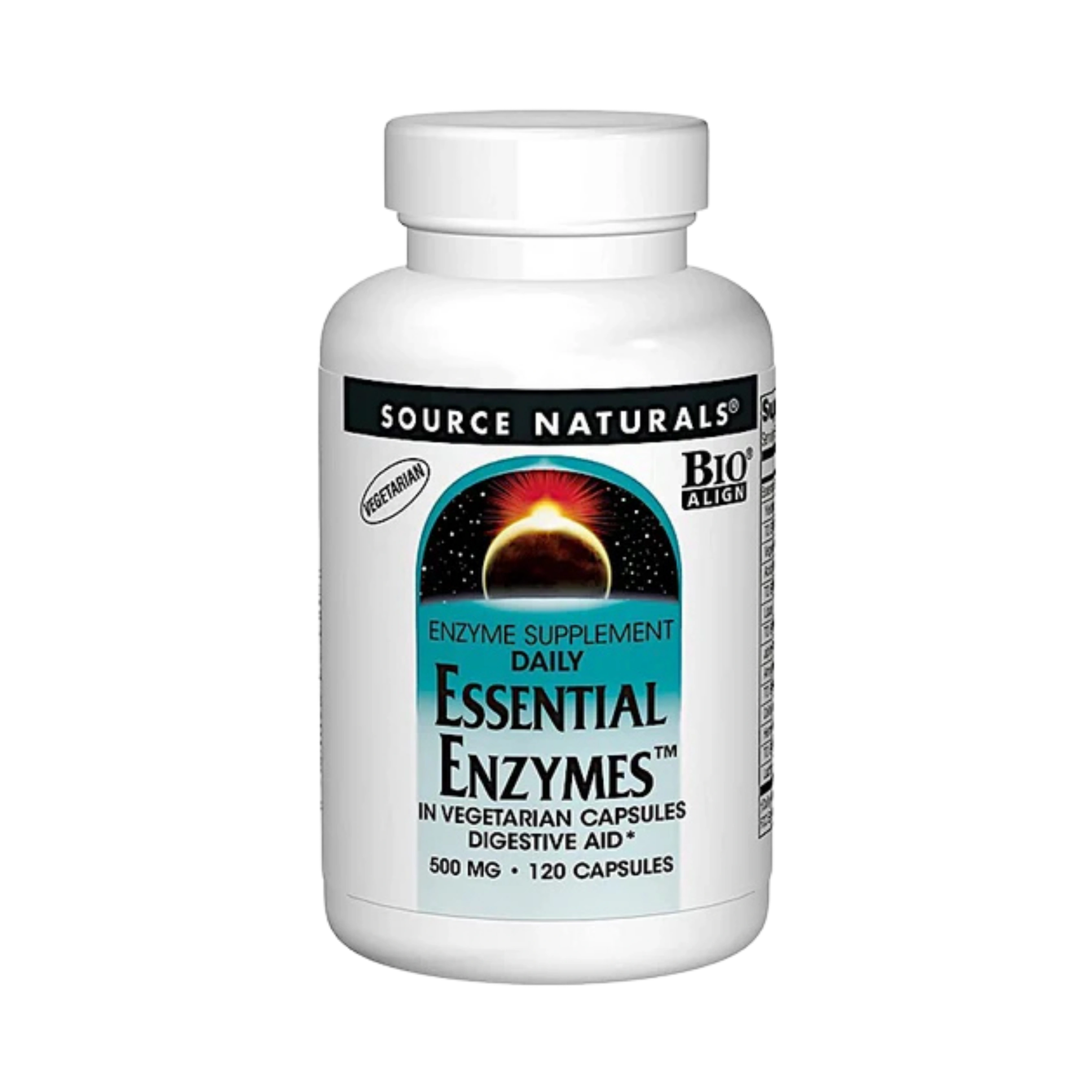 Source Naturals, Essential Enzymes Daily, 500 Mg, 120 Vegi Capsules