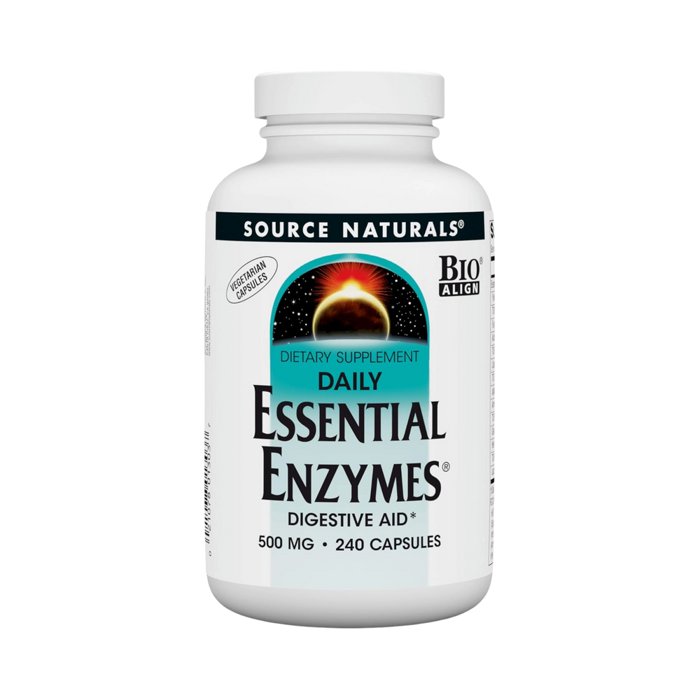 Source Naturals, Essential Enzymes Daily, 500 Mg, 240 Vegi Capsules
