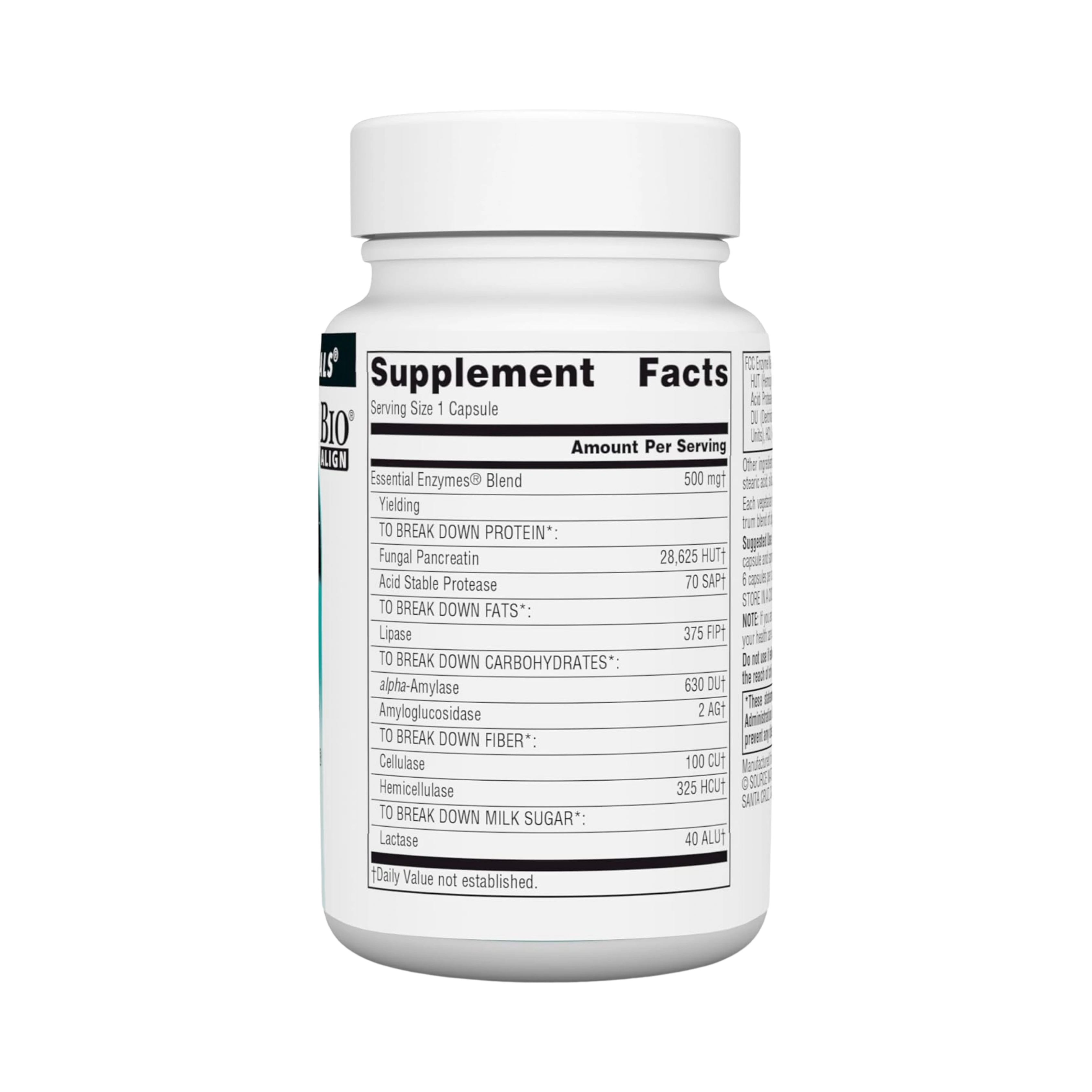 Source Naturals, Essential Enzymes Daily, 500 Mg, 60 Vegi Capsules