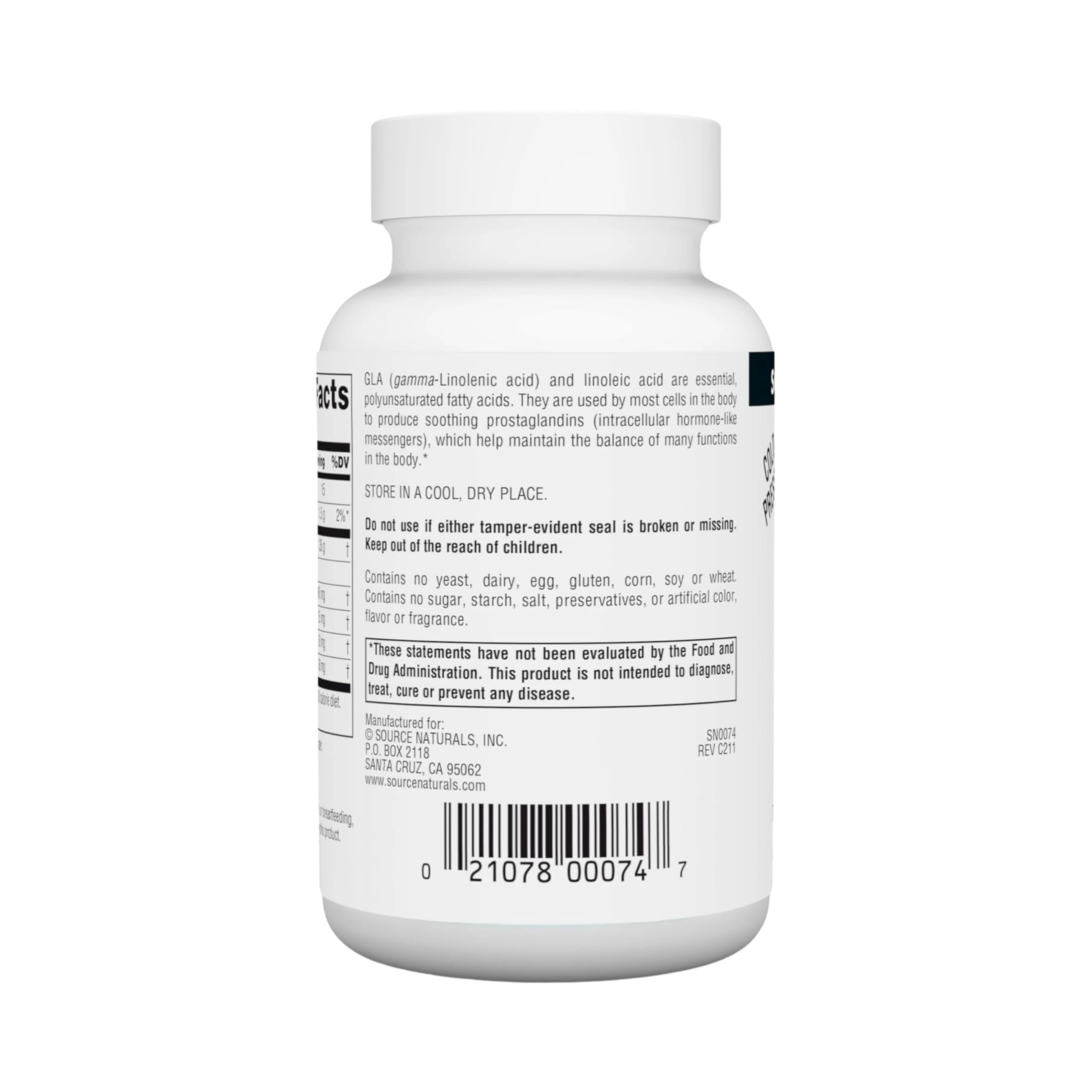 Source Naturals, Evening Primrose Oil, Hexane-Free, 1350 Mg, 30 Softgels