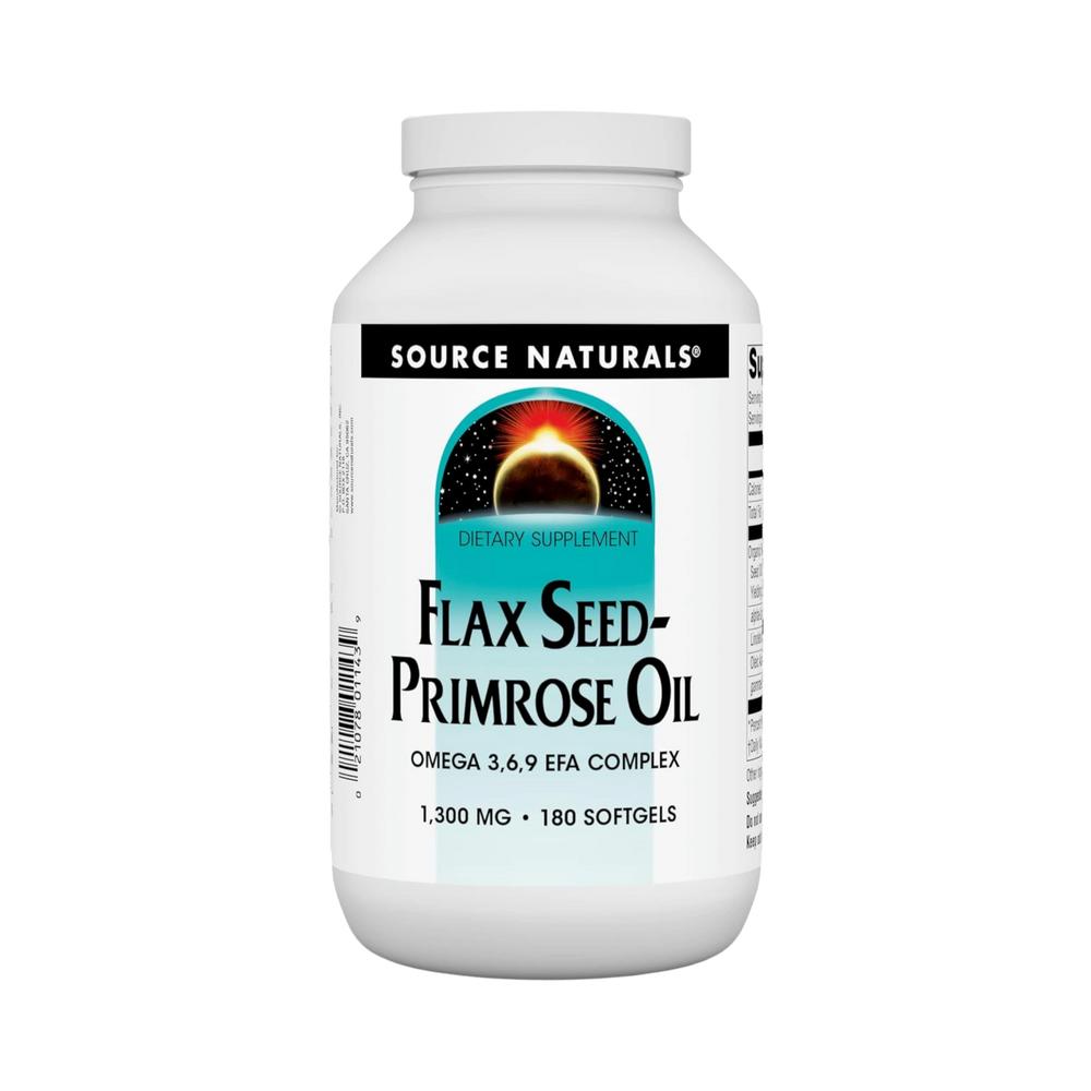 Source Naturals, Flax Seed-Primrose Oil, 1300 Mg, 180 Softgels