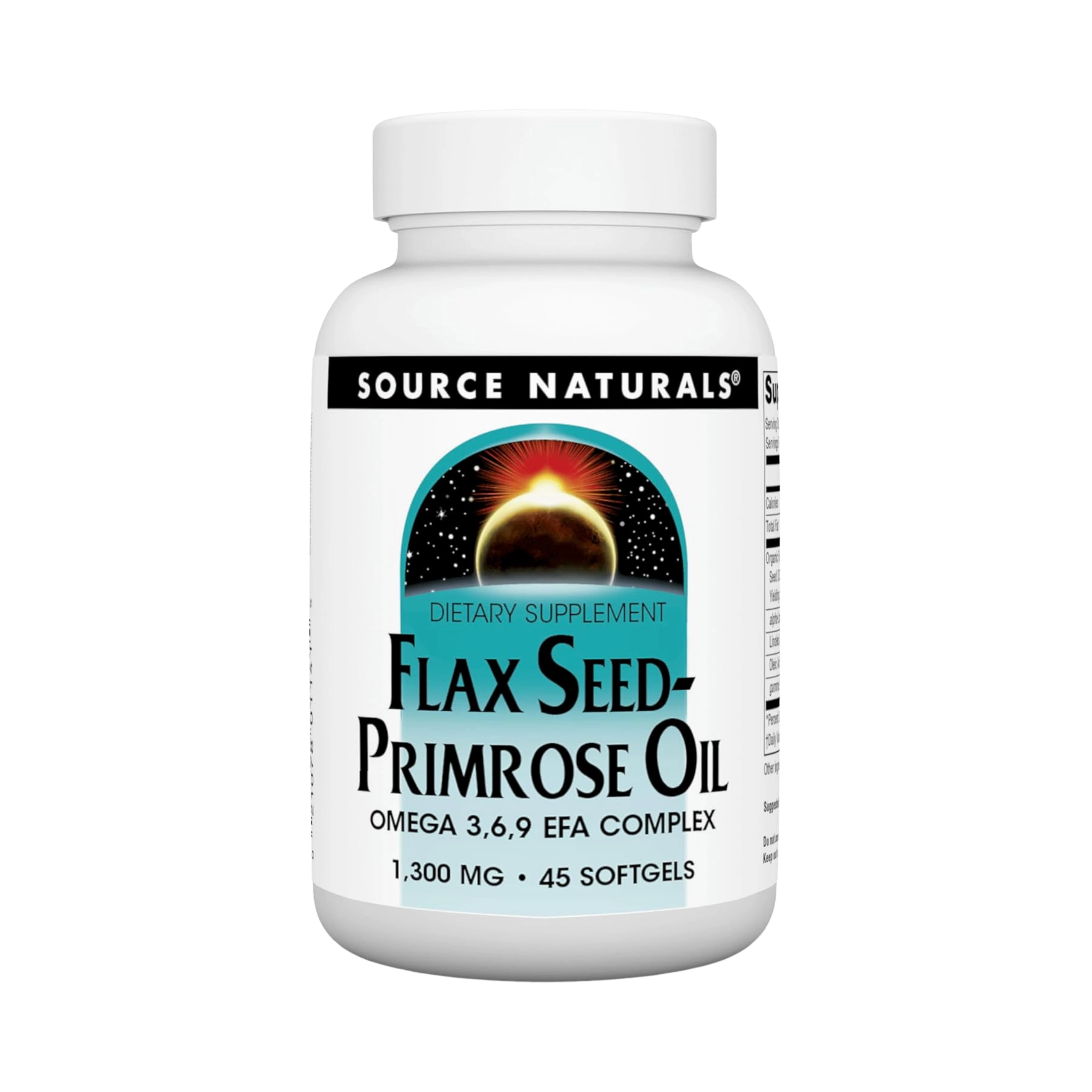 Source Naturals, Flax Seed-Primrose Oil, 1300 Mg, 45 Softgels
