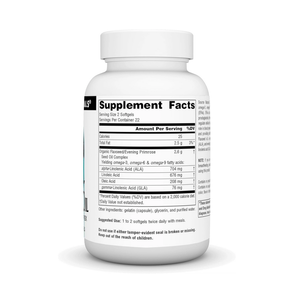 Source Naturals, Flax Seed-Primrose Oil, 1300 Mg, 45 Softgels
