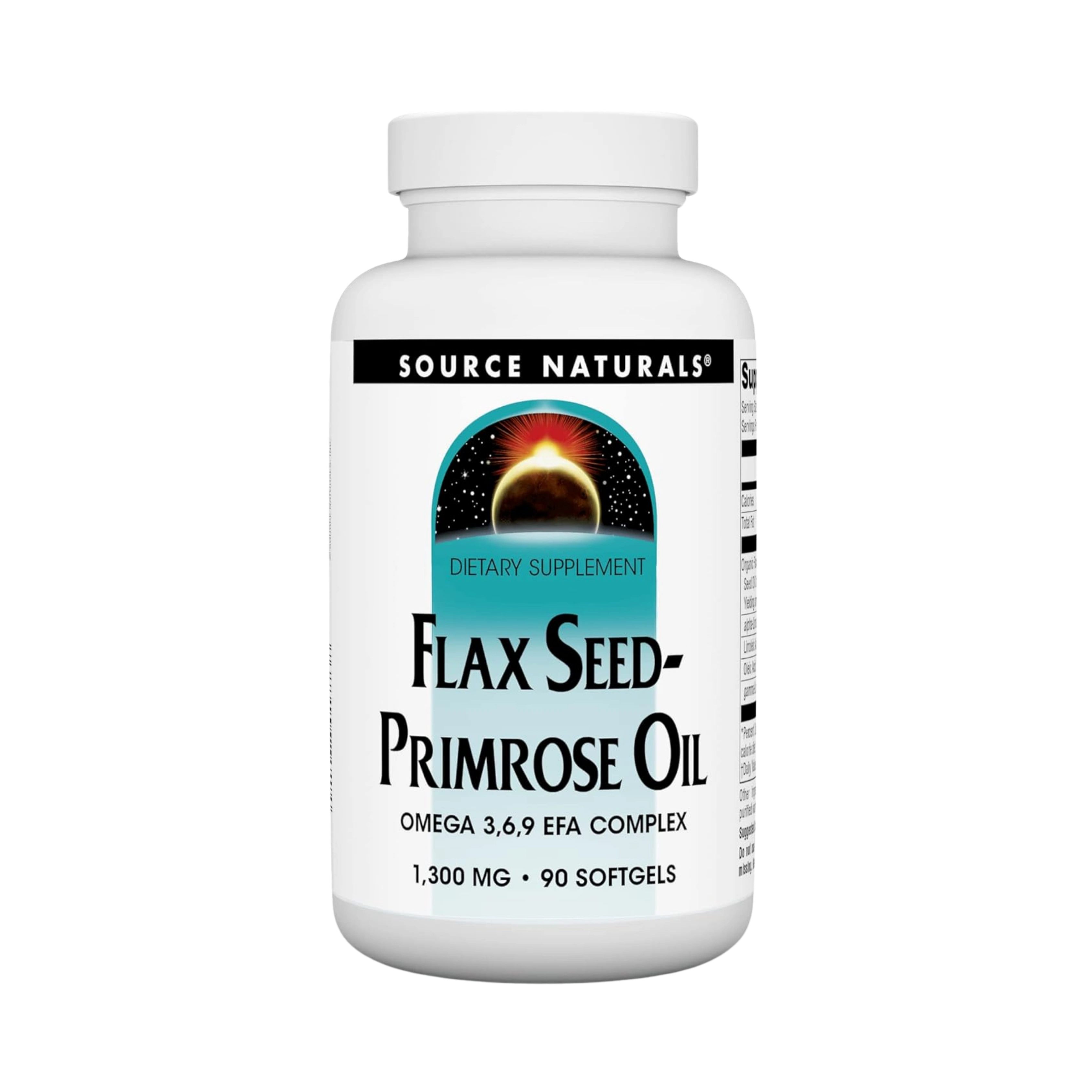 Source Naturals, Flax Seed-Primrose Oil, 1300 Mg, 90 Softgels