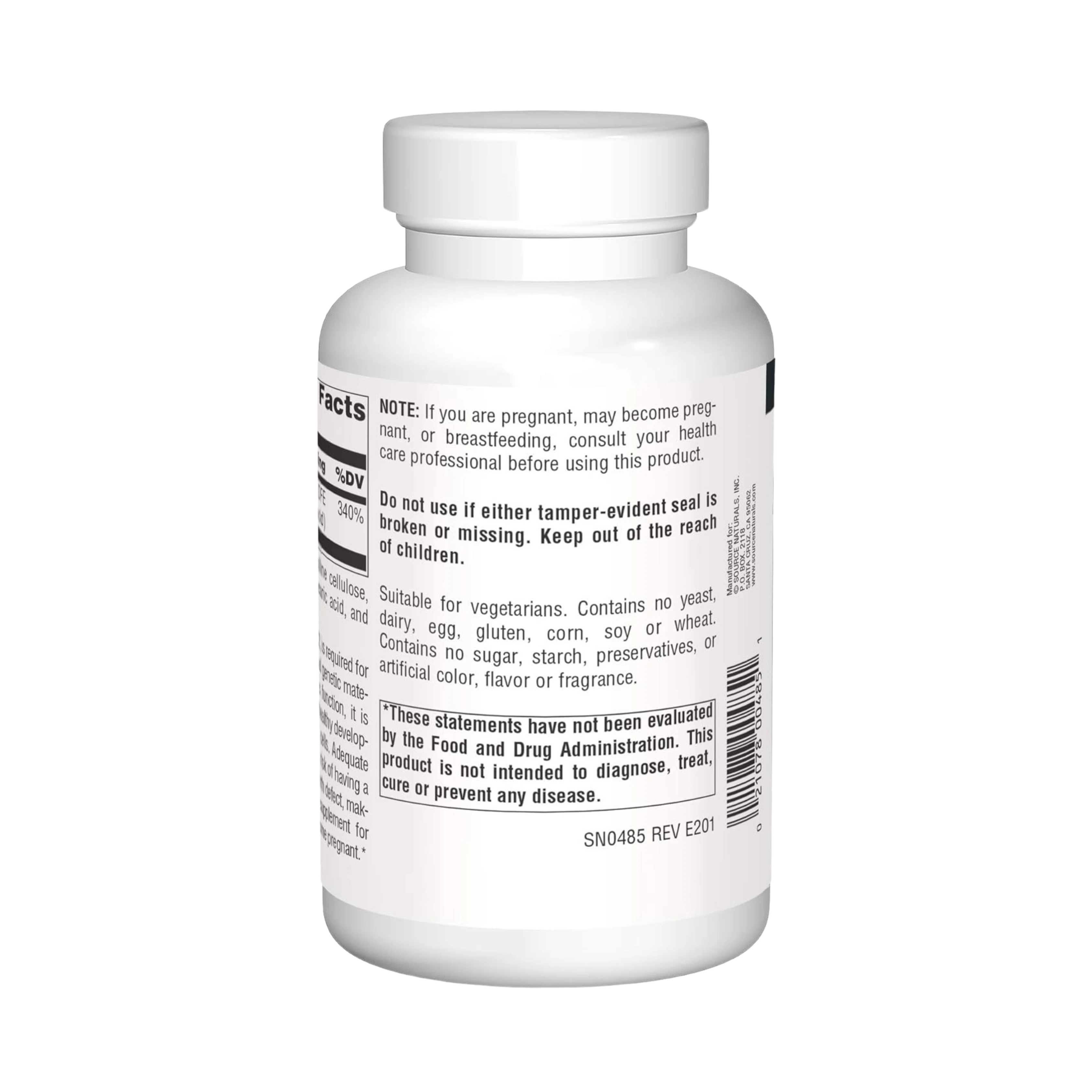 Source Naturals, Folic Acid 800 Mcg, 1000 Tablets