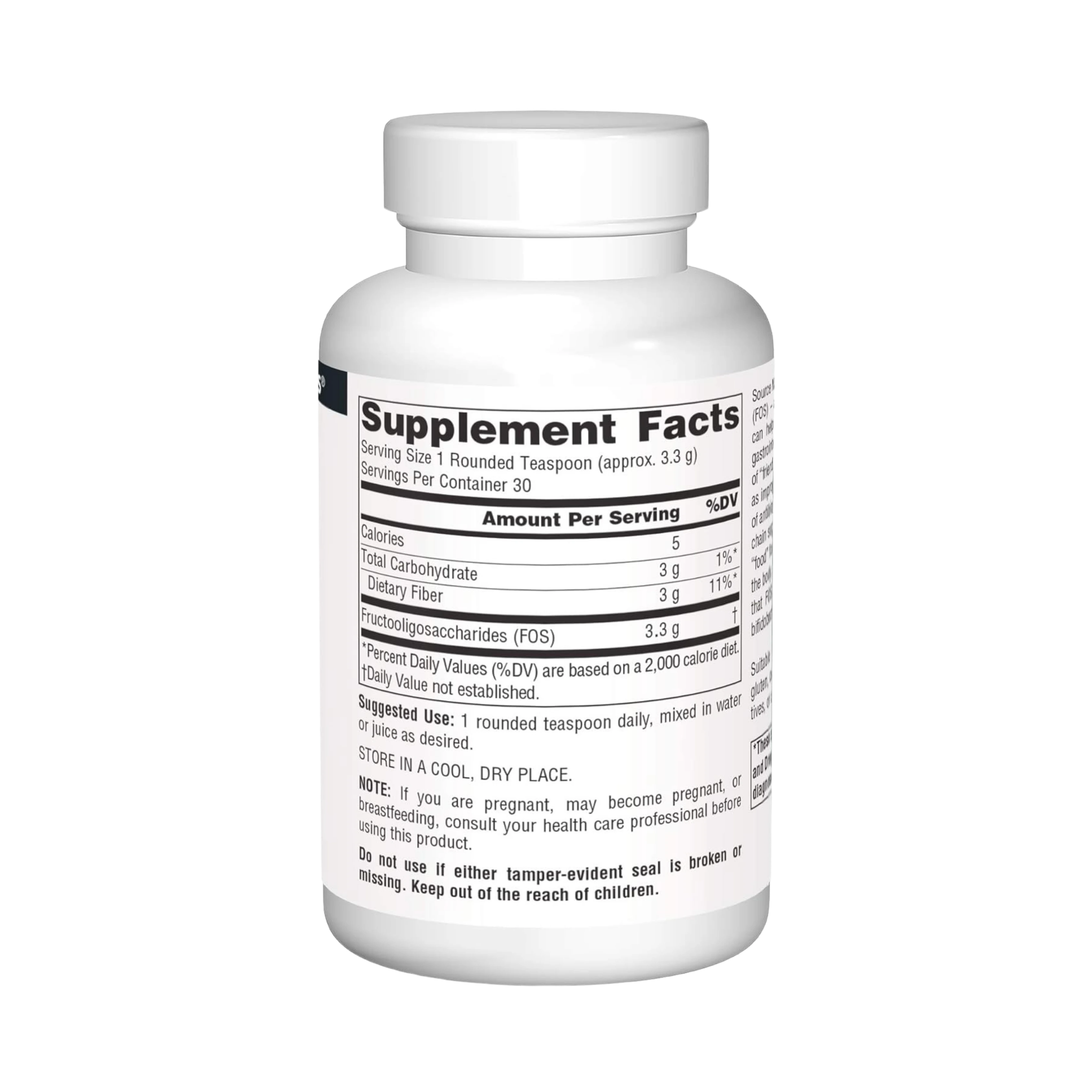 Source Naturals, FOS, 3.5 Powder