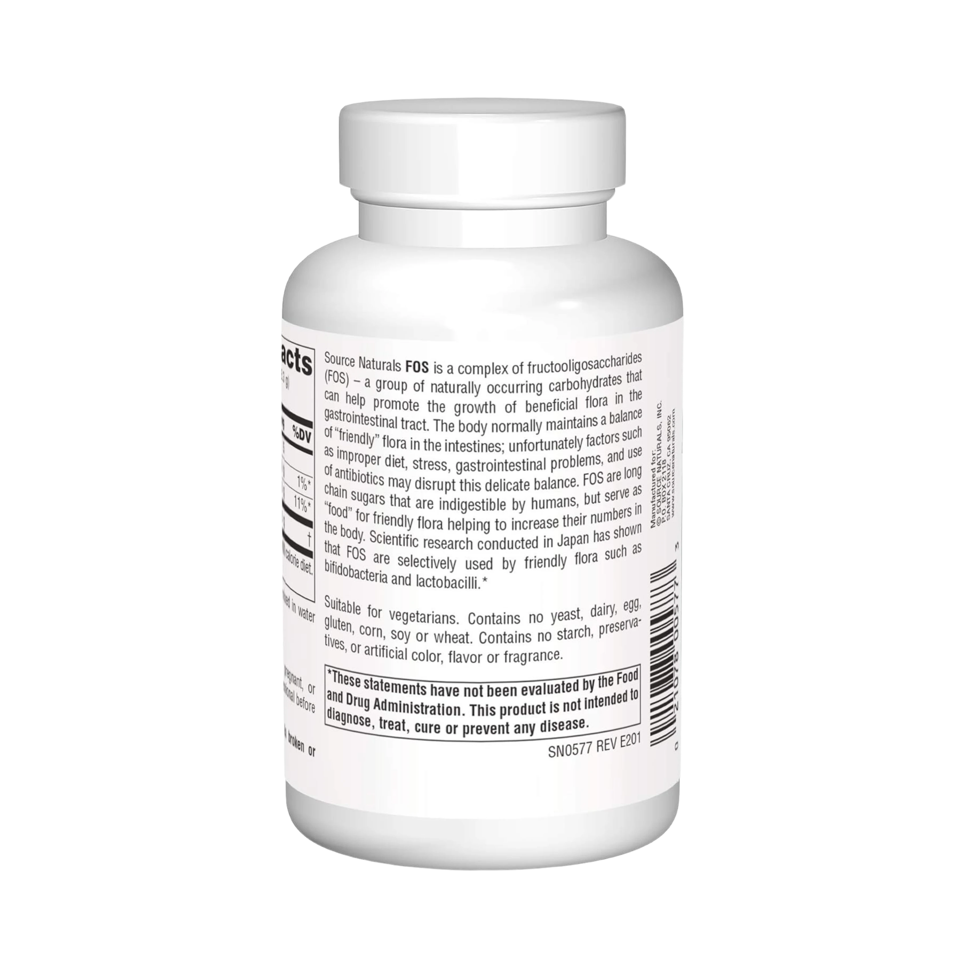 Source Naturals, FOS, 3.5 Powder