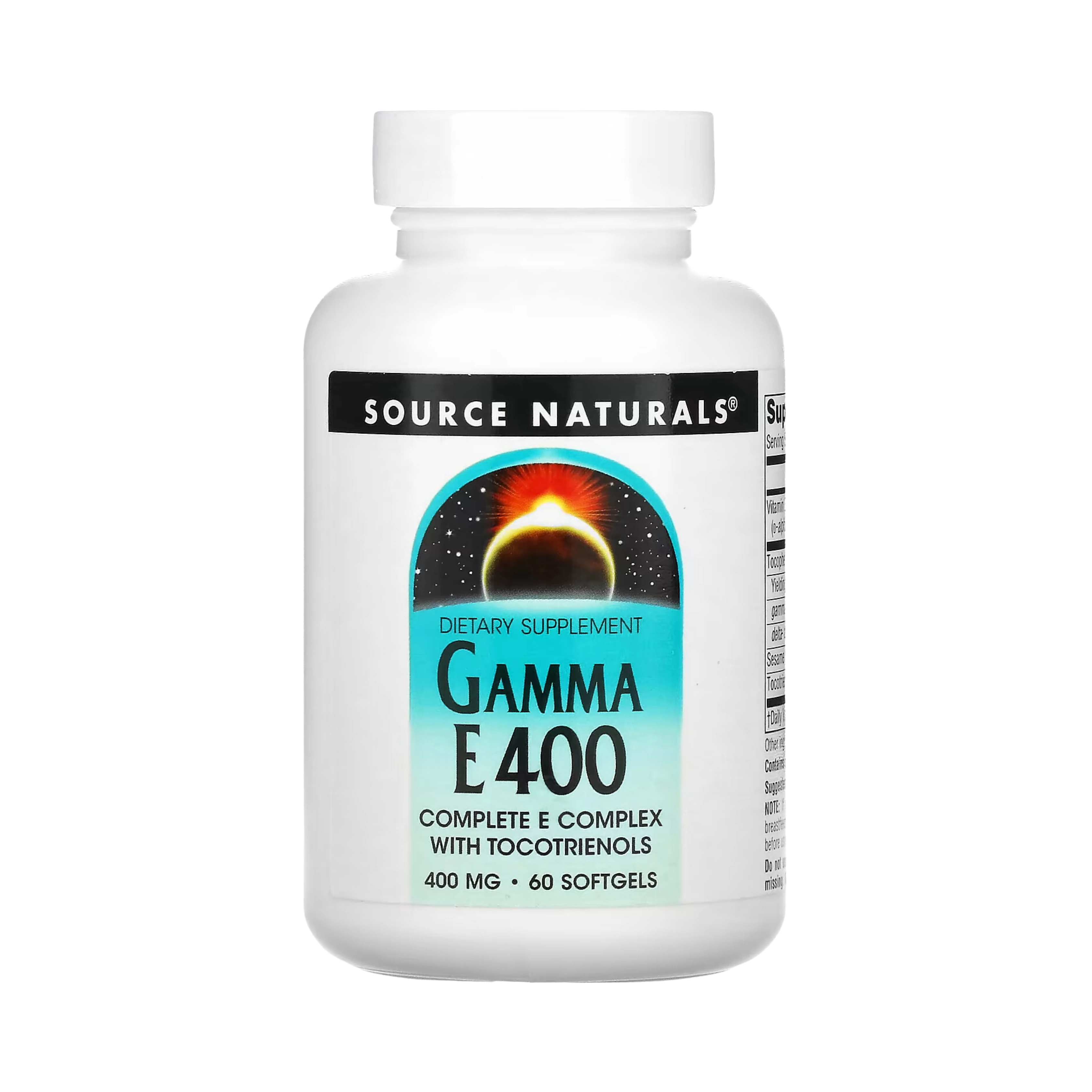 Source Naturals, Gamma E, 400 Mg, 60 Softgels