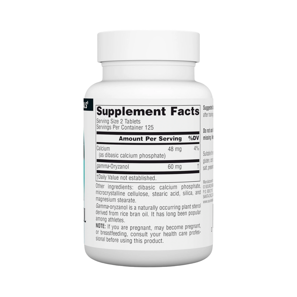 Source Naturals, Gamma Oryzanol, 30 Mg, 250 Tablets